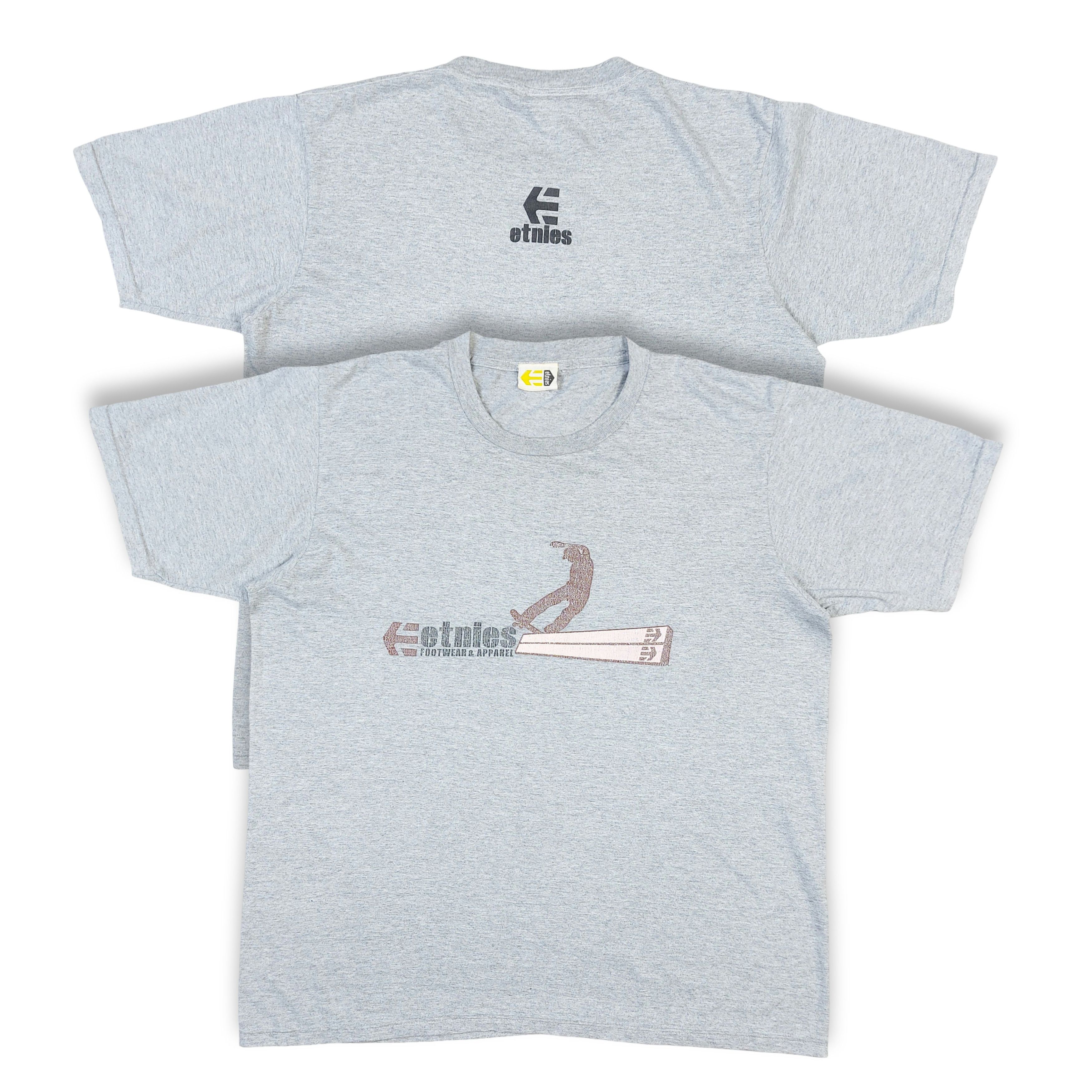 Etnies Vintage 90s Etnies Footwear & Apparel Skateboard USA TEE Size US L / EU 52-54 / 3 - 1 Thumbnail