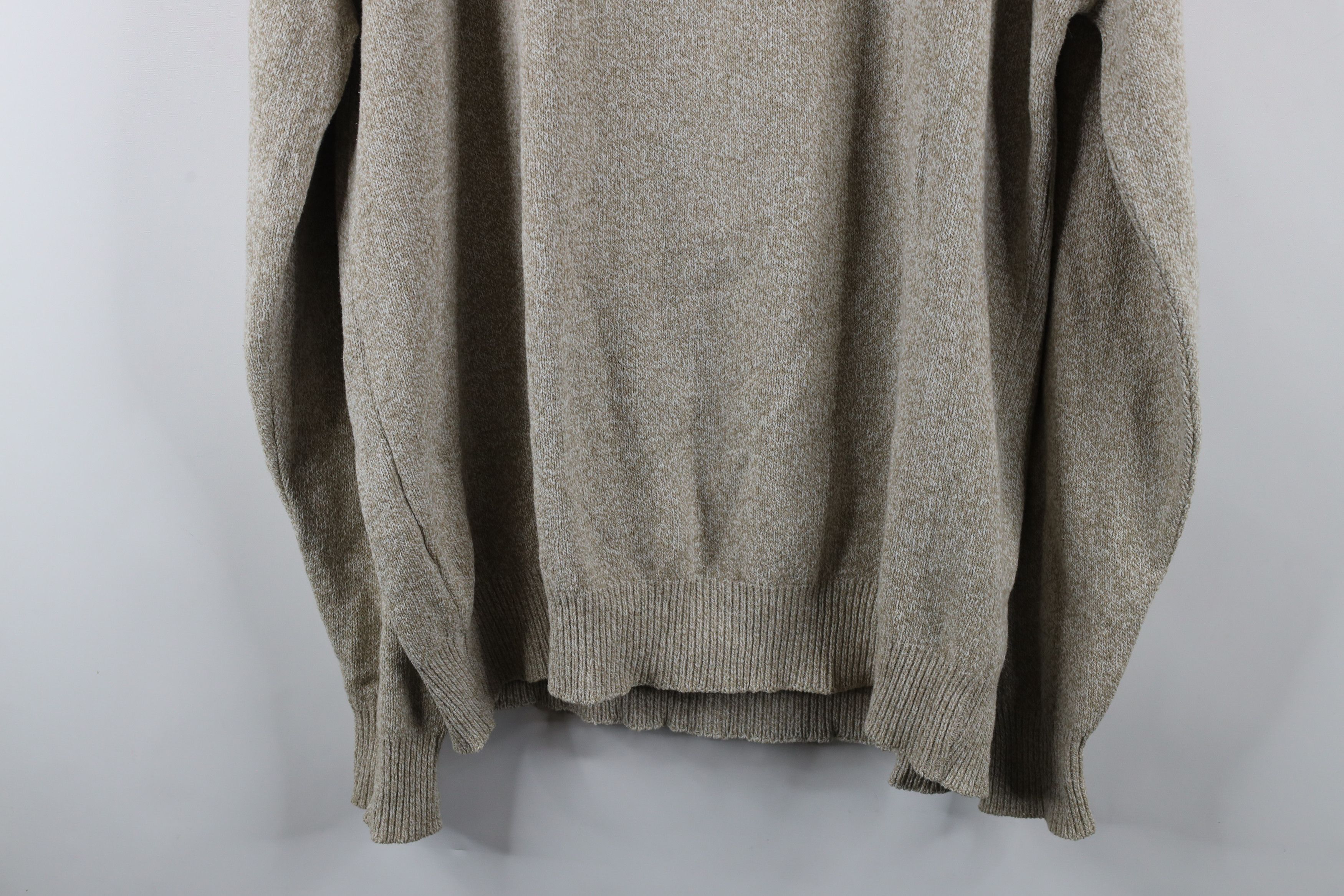 Vintage × Woolrich Woolen Mills Vintage 90s Woolrich Knit Crewneck Sweater Oatmeal Brown Size US XL / EU 56 / 4 - 9 Thumbnail