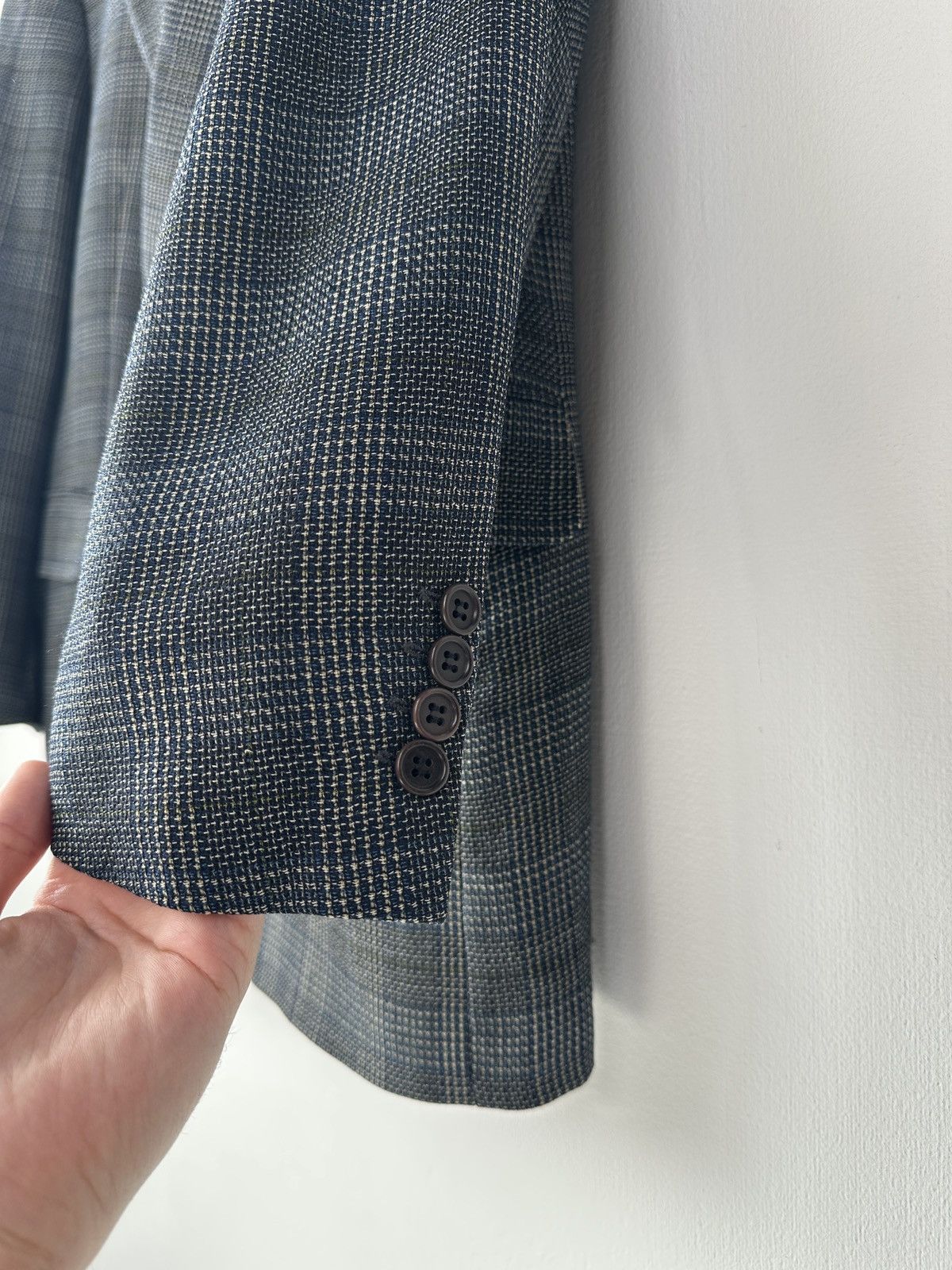 Hugo Boss HUGO BOSS Vintage Ared Double-Breasted Wool Blazer Jacket Size 42R - 5 Thumbnail