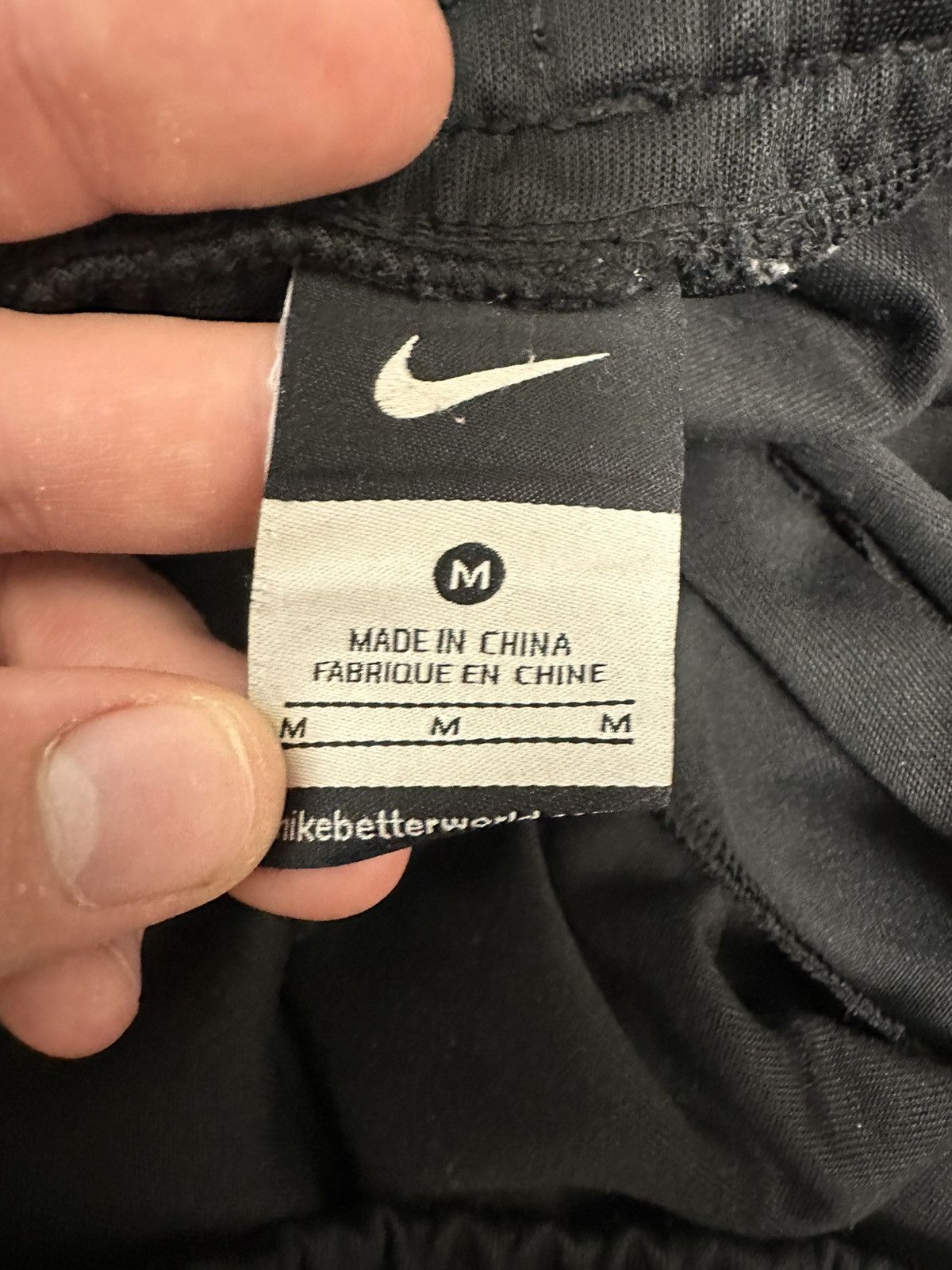 Nike × Vintage Nike Vintage Mens Black y2k Baggy Sweatpants hype streetwear Size US 32 / EU 48 - 8 Thumbnail