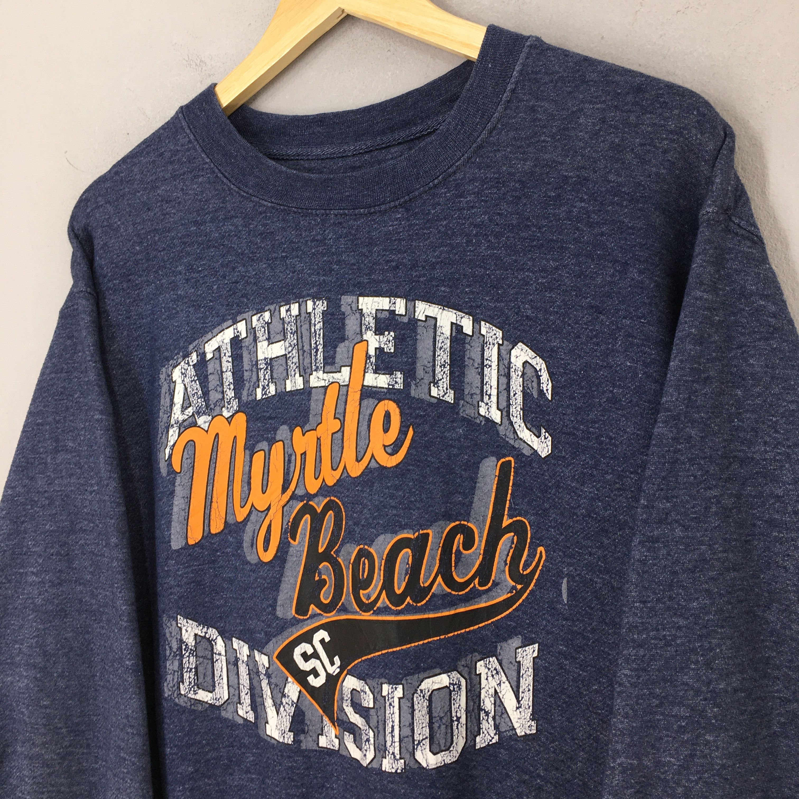 Pacific and Co. Vintage Y2K Myrtle Beach Blue Sweatshirts Medium Size US M / EU 48-50 / 2 - 3 Thumbnail
