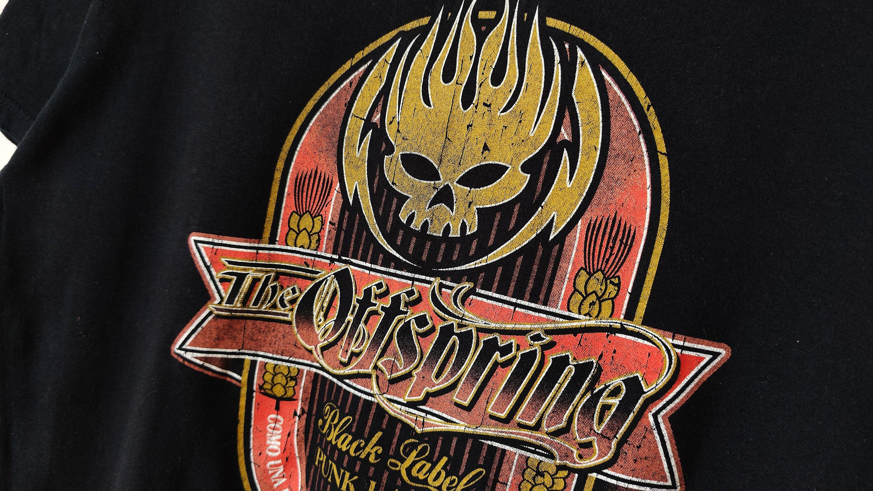 Band Tees The Offspring Punk Lager Black Label Vintage VTG Y2K Tshirt Size US M / EU 48-50 / 2 - 3 Thumbnail