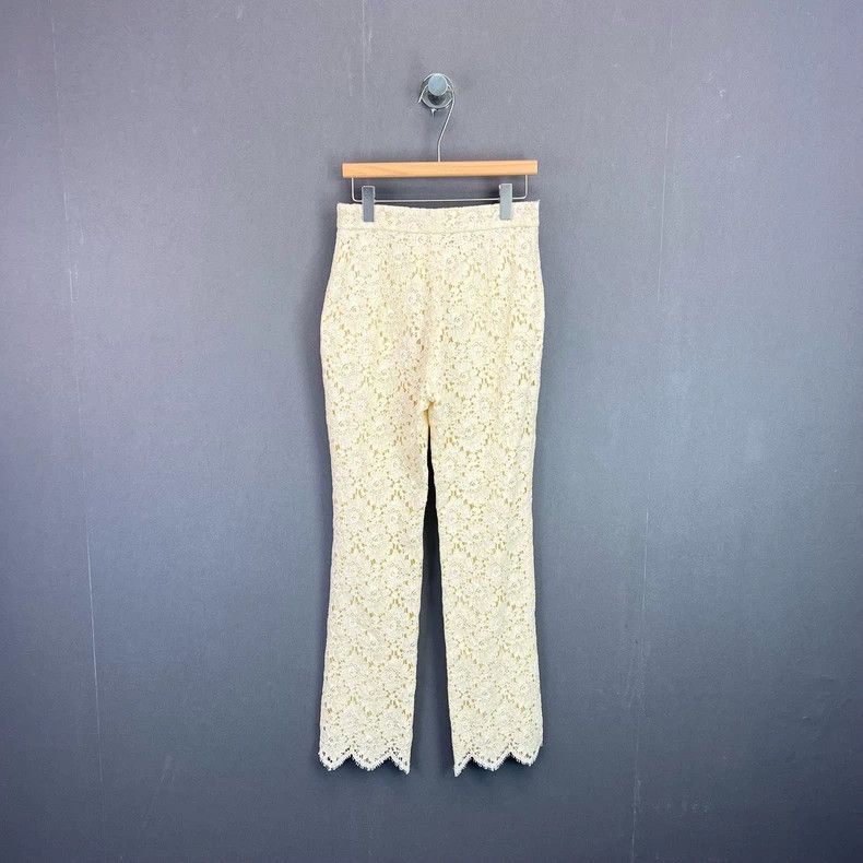 Gucci GucciLace pattern hollow double-layer slim trousers 2503-Ne Size 26" / US 2 / IT 38 - 2 Thumbnail