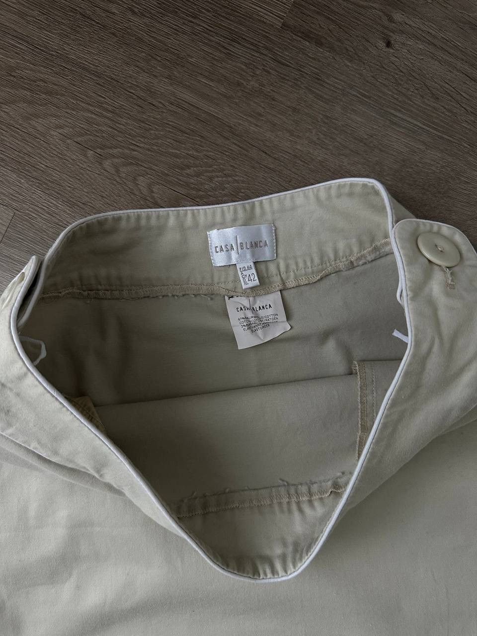 Casablanca × Vintage Vintage CasaBlanca Women’s White Skirt Size 28" / US 6 / IT 42 - 6 Thumbnail