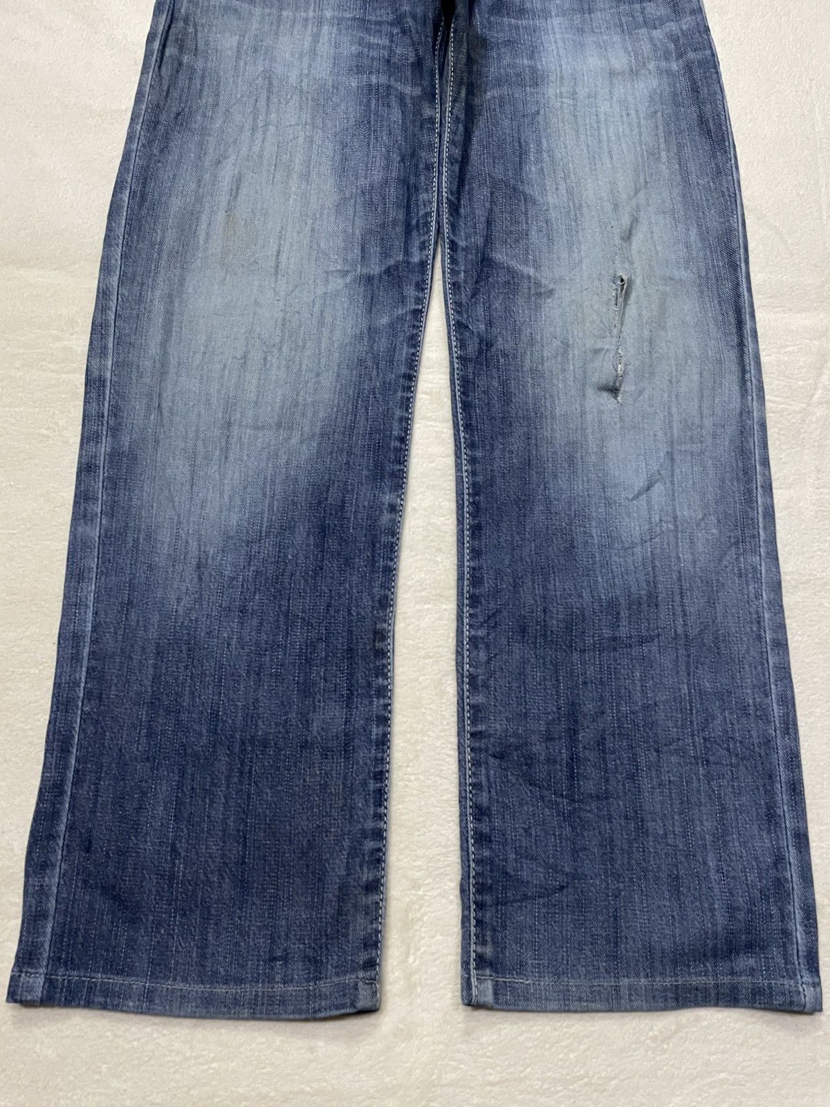 Wrangler Vintage Wrangler Distress Faded Denim Jeans Size US 32 / EU 48 - 3 Thumbnail