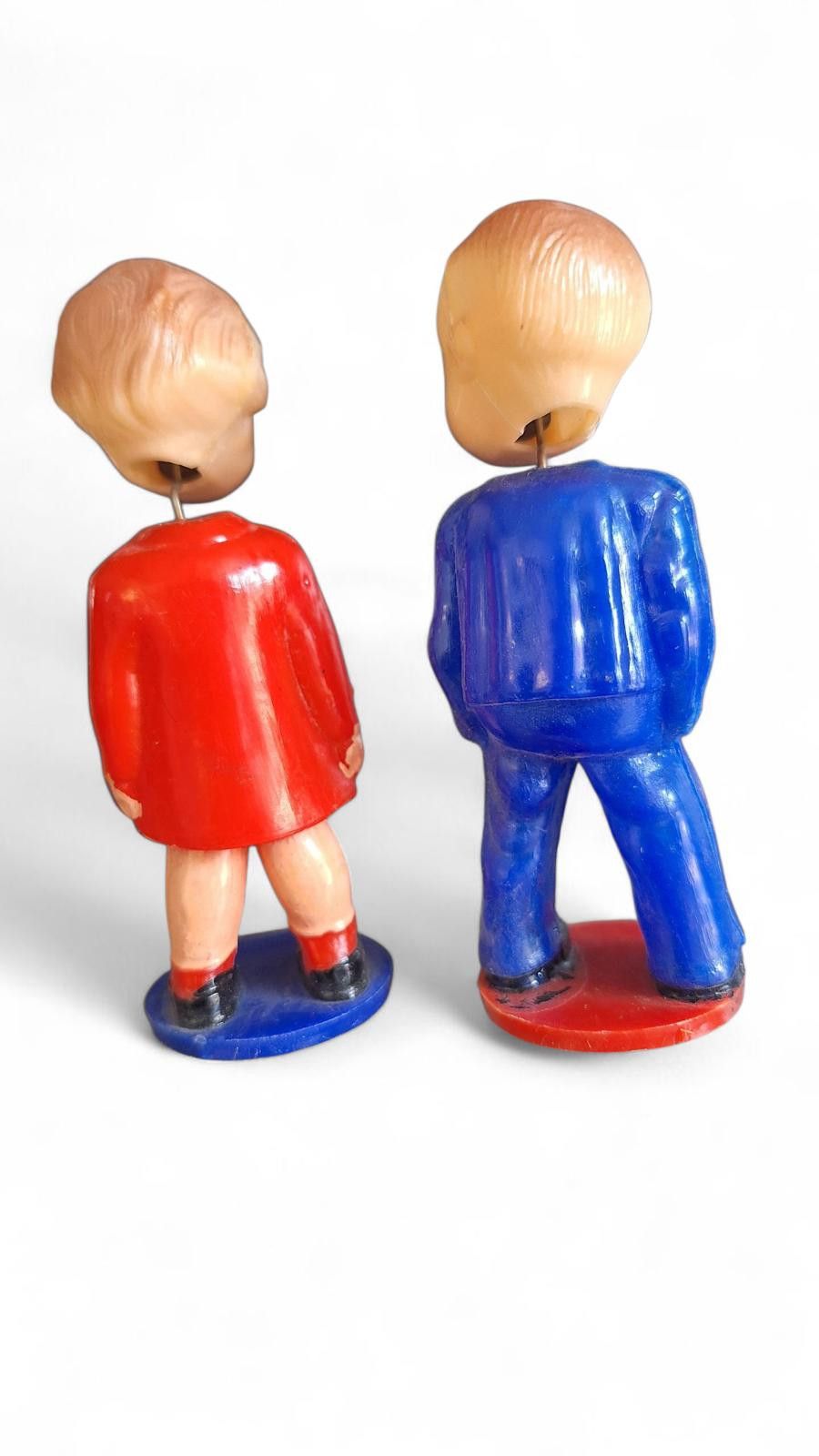 Designer Hong Kong Vtg. 1950's Celluloid Magnetic Kissing Dolls Size ONE SIZE - 3 Thumbnail