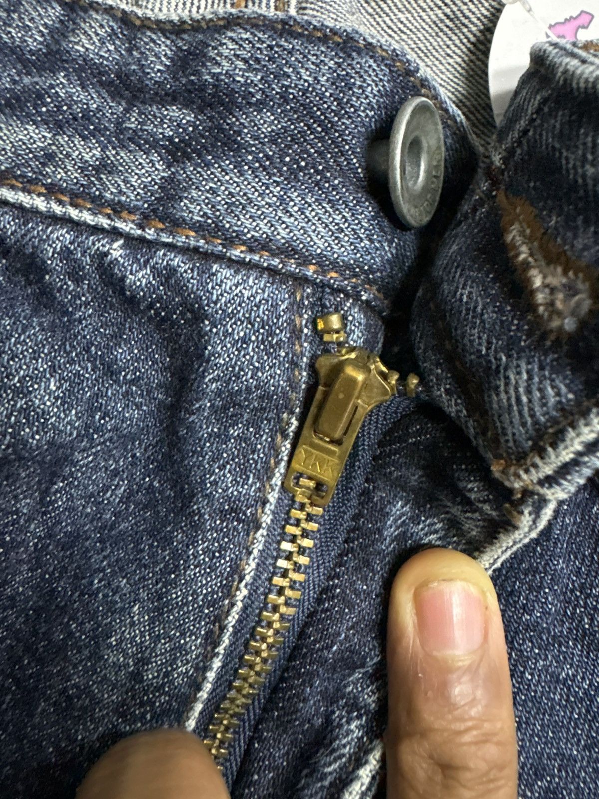 Tornado Mart 🥵Nicole club for men // Distressed Indigo Flared Denim Size US 31 - 21 Thumbnail
