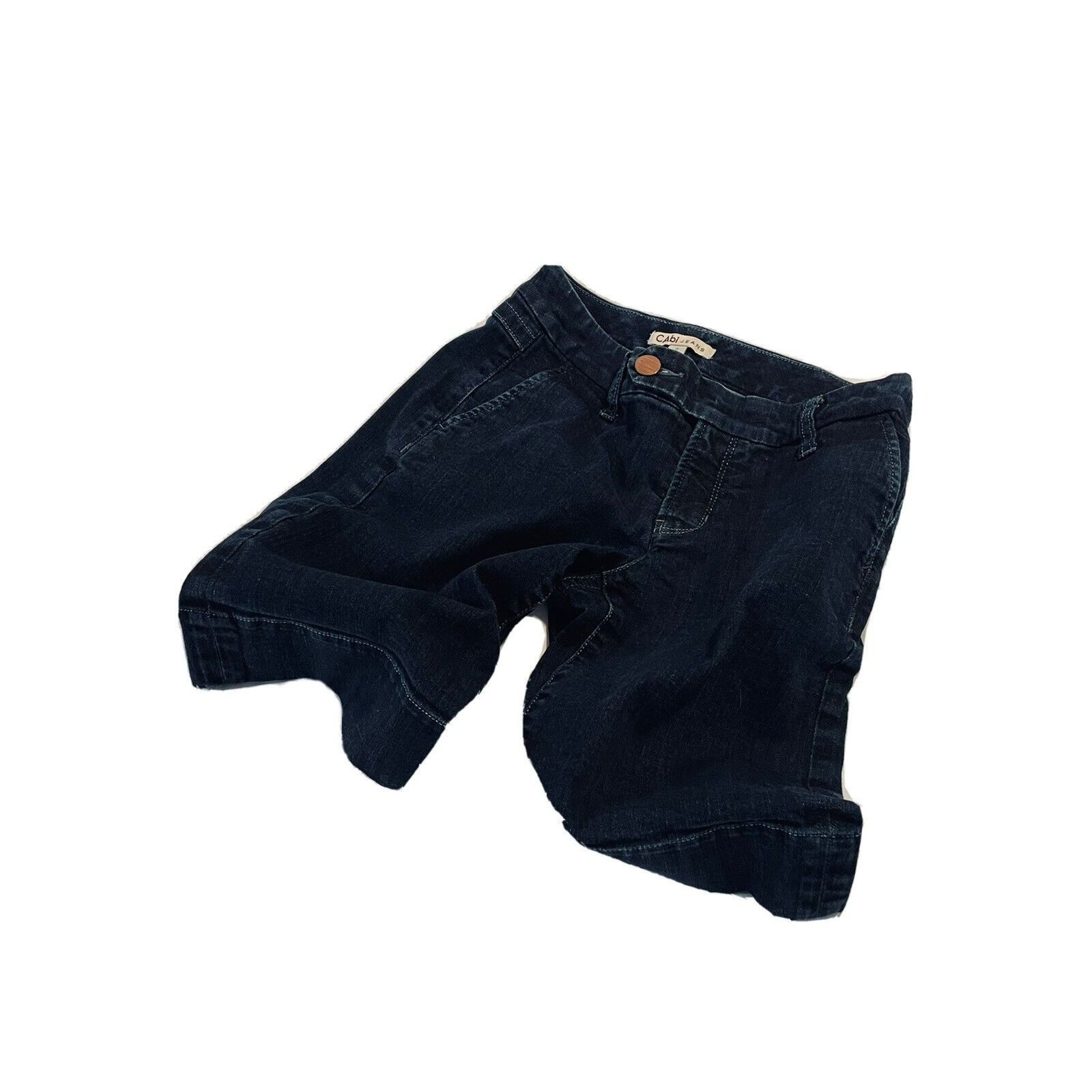 Other CAbi Jean Bermuda Shorts Women Size 2 Stretch Thick Denim Da Size 26" / US 2 / IT 38 - 1 Thumbnail