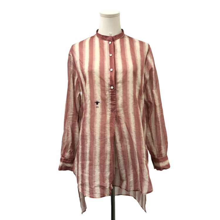 Dior Christian Dior Striped CD Embroidery Button Up Shirt 36 Size XS / US 0-2 / IT 36-38 - 1 Thumbnail
