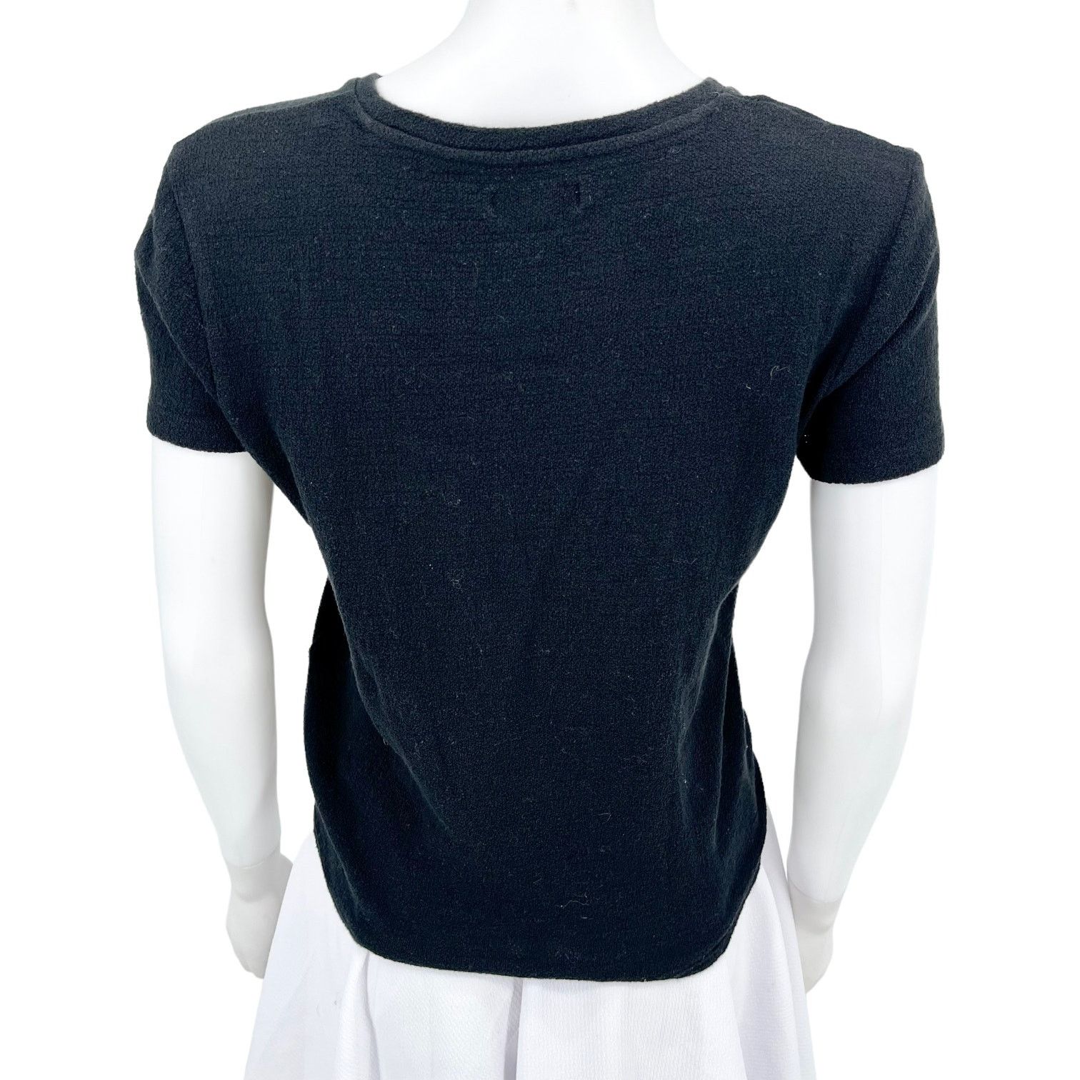 Madewell Madewell Crewneck Black Tie Front Women Size Small Top Size S / US 4 / IT 40 - 4 Thumbnail