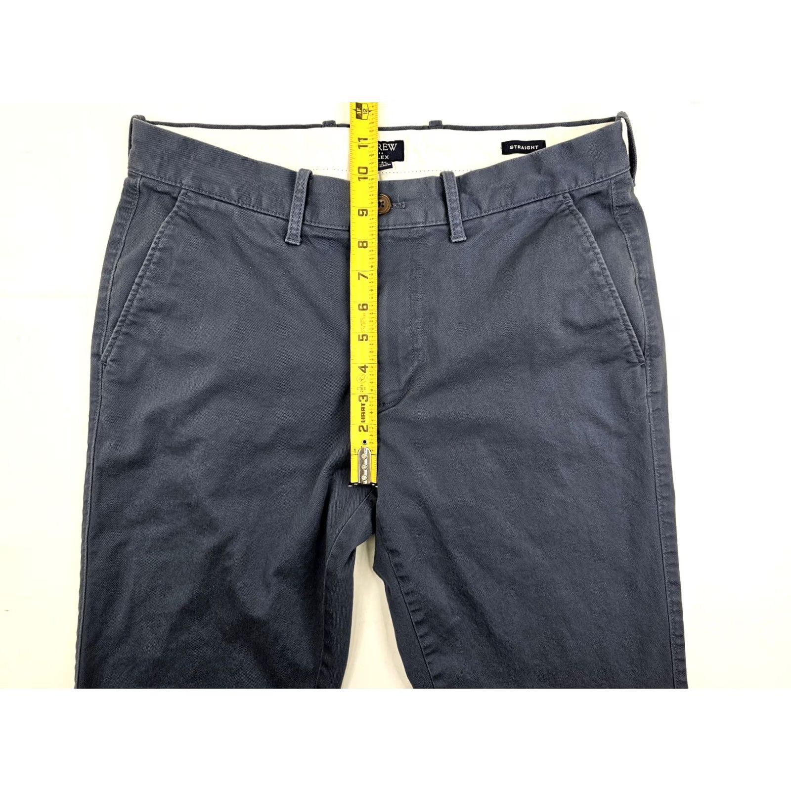 J.Crew J.Crew Flex Pants Men 31x30 Fits 31x28 Steel Blue Chino Straight Stretch Twill Size US 31 - 4 Thumbnail