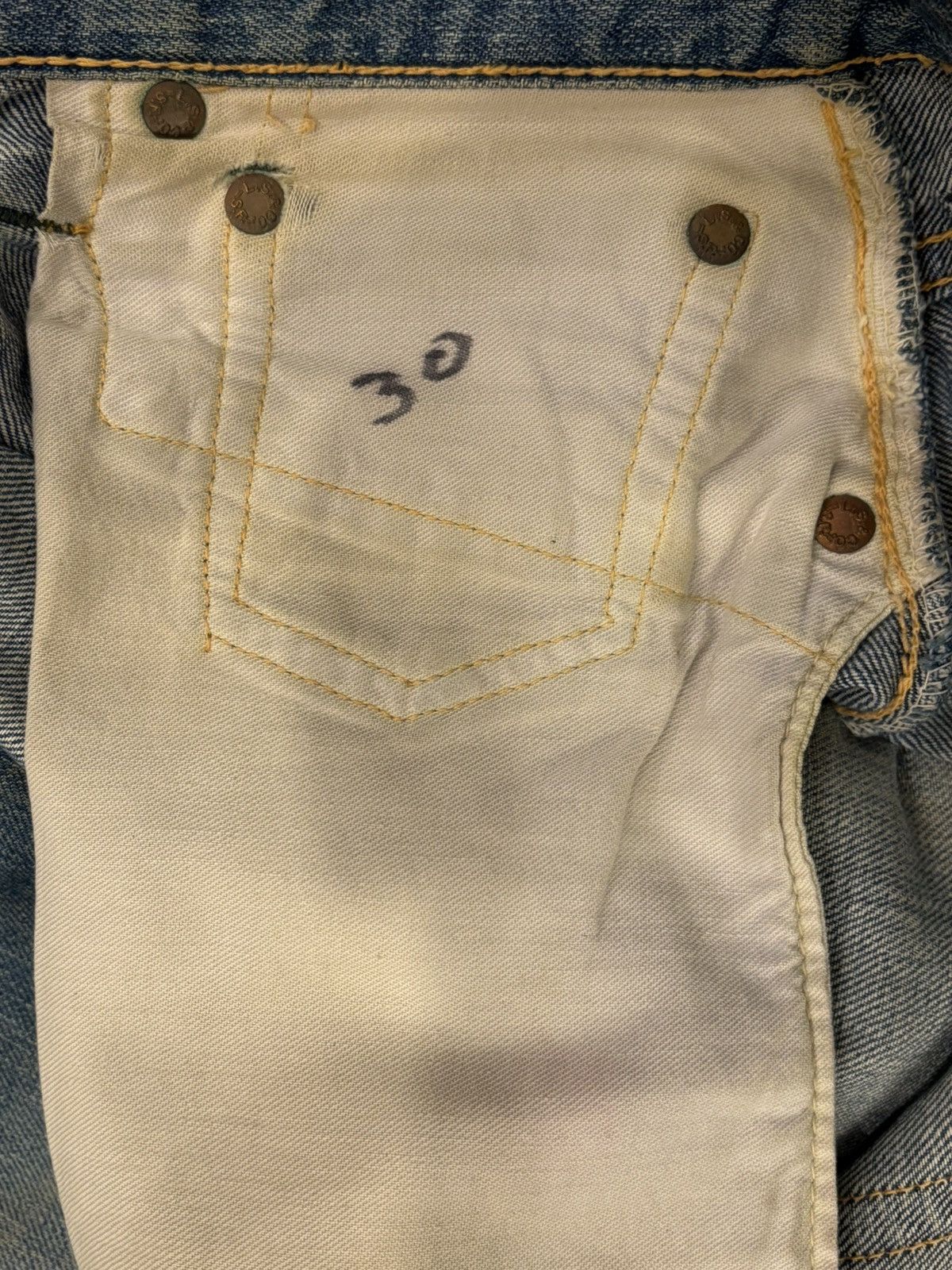 Levi's True Vintage 1950s Levis 701s Size US 31 - 7 Thumbnail