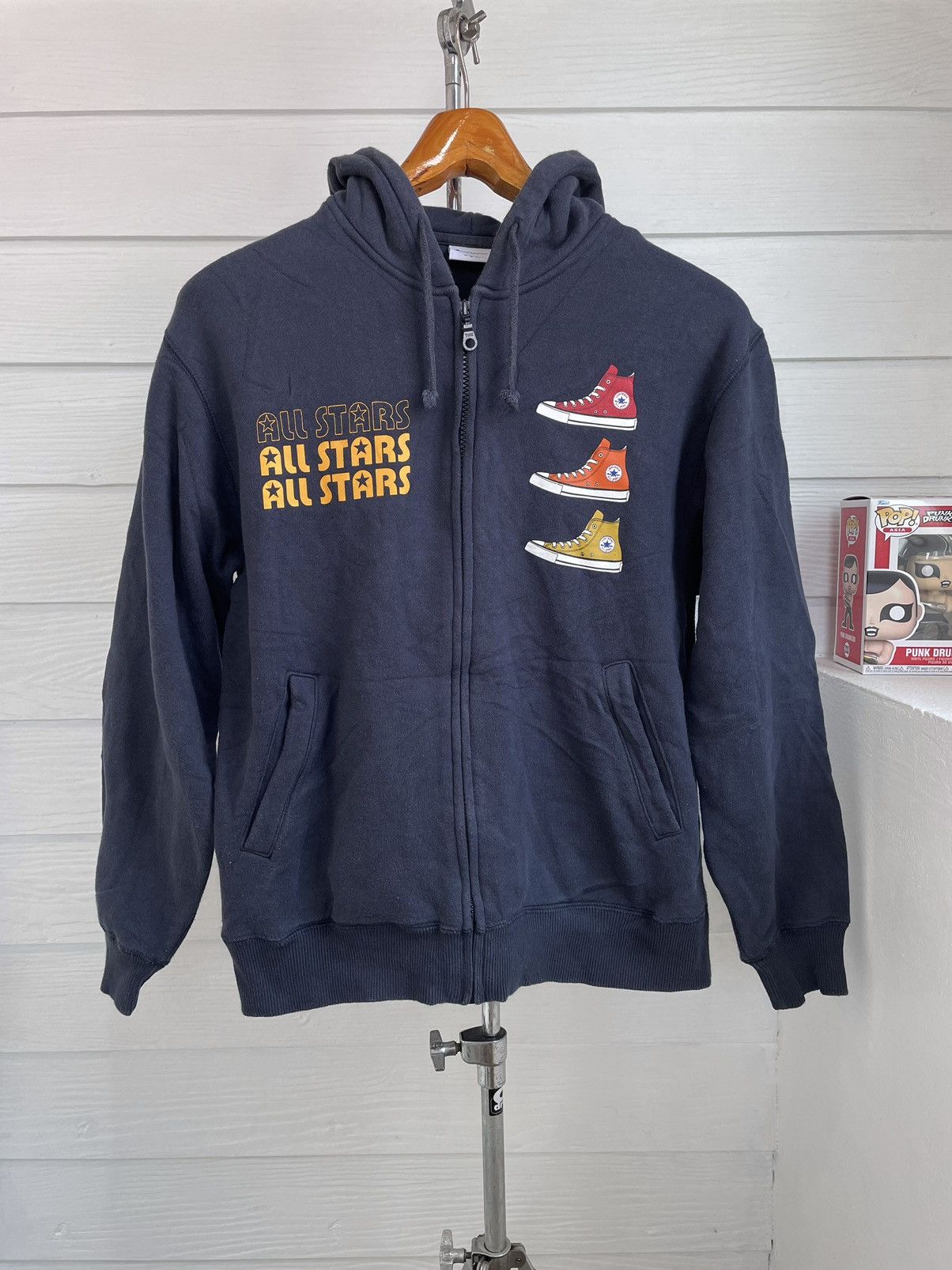 Converse × Japanese Brand × Vintage CONVERSE ALL STARS HOODIE Size US M / EU 48-50 / 2 - 1 Thumbnail