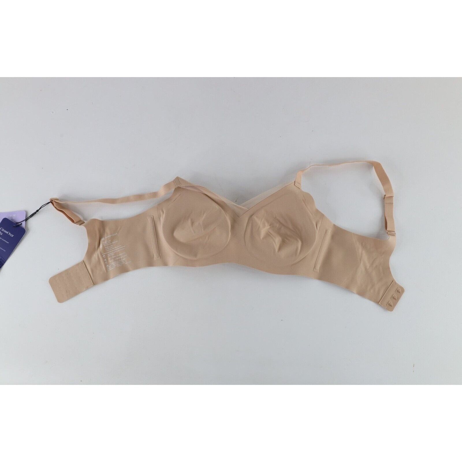 Vintage New Honeylove Crossover Wire Free Shapewear Bra Beige Size ONE SIZE - 5 Thumbnail