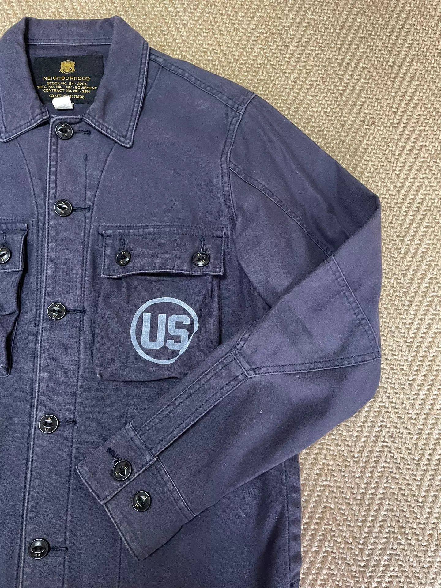 Neighborhood NEIGHBORHOOD 15AW 4-Pkt Washed Distressed BDU Jacket Navy S Size US S / EU 44-46 / 1 - 3 Thumbnail