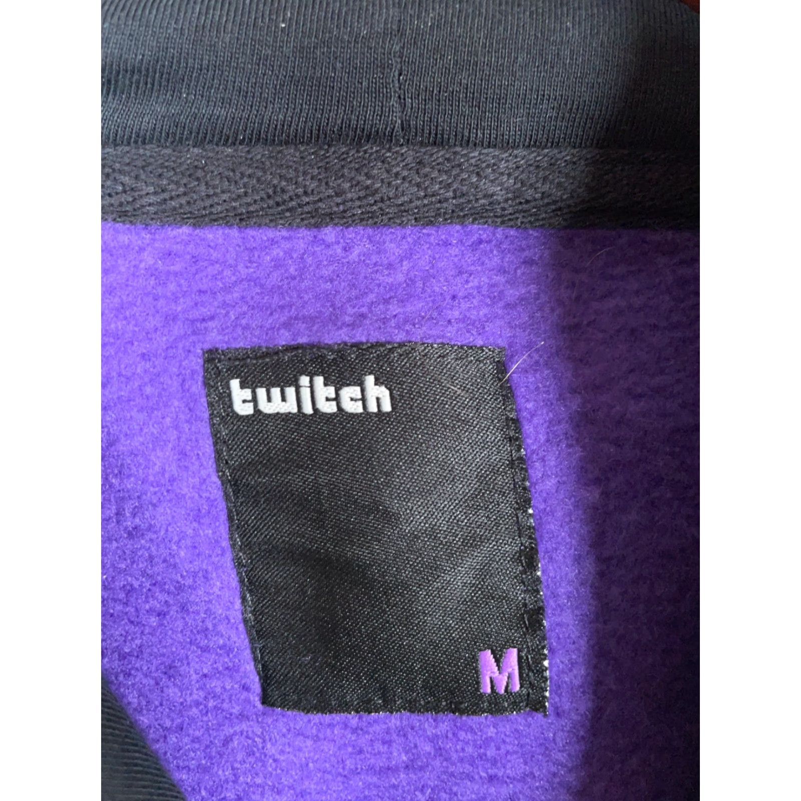 Vintage Twitch Hoodie Adult Medium Purple Drawstring Pullover Sweatshirt Gaming Size US M / EU 48-50 / 2 - 3 Thumbnail
