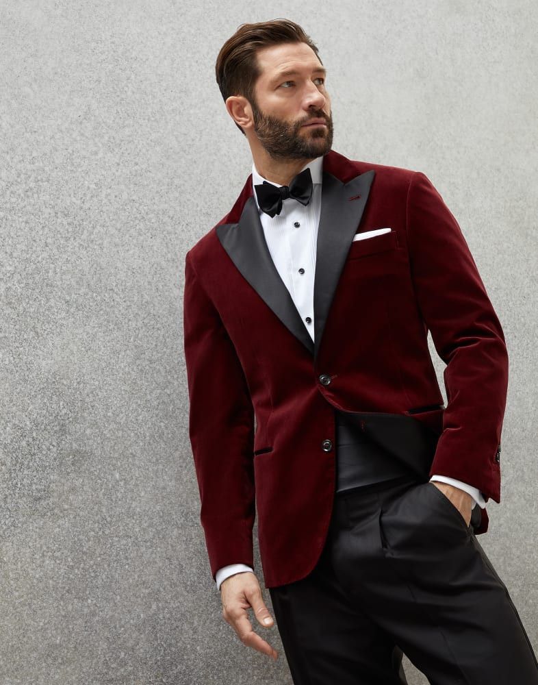 Woven Jacket in Red