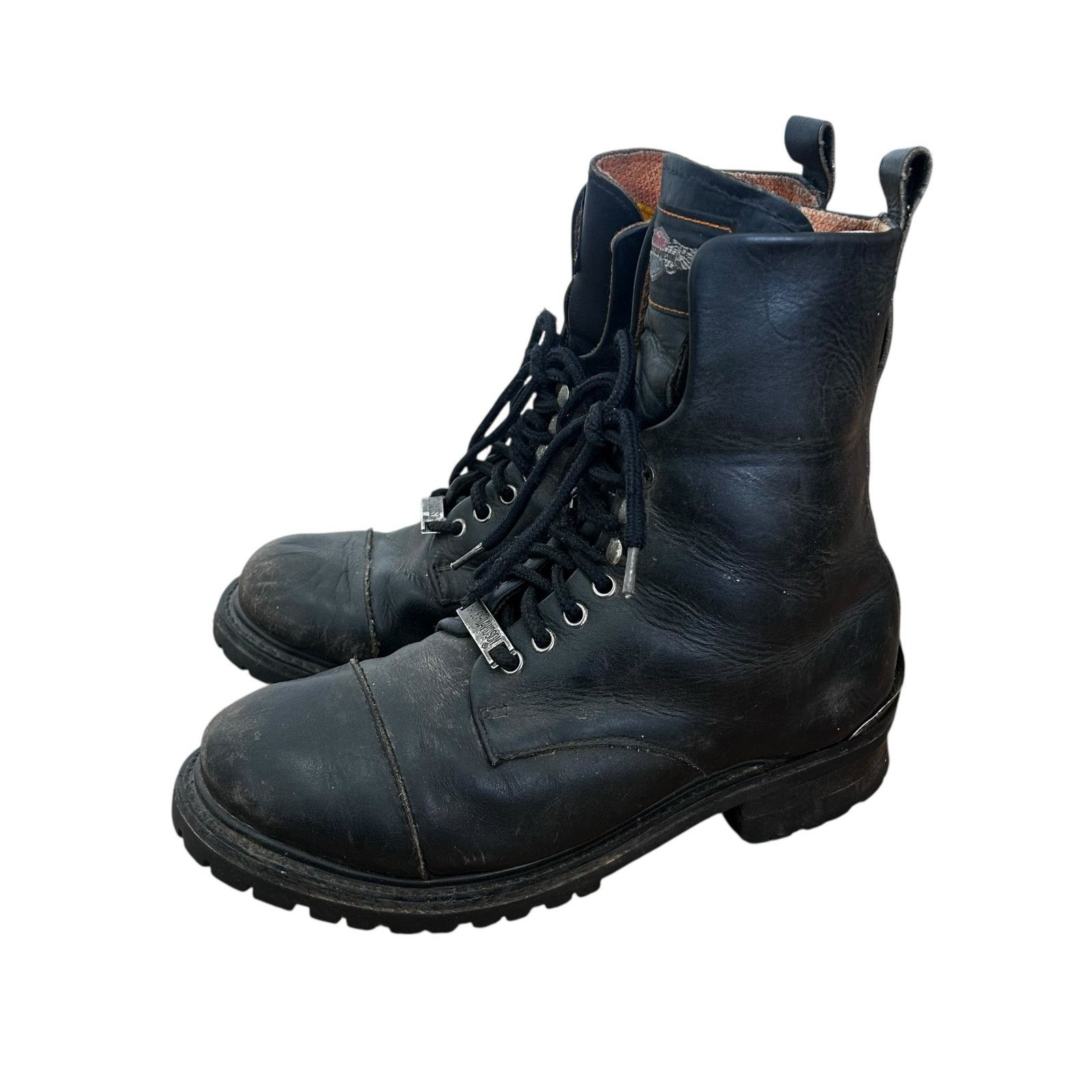 Harley Davidson Harley Davidson Black Leather Motorcycle Boots Sz 10.5 Size US 10.5 / EU 43-44 - 4 Thumbnail