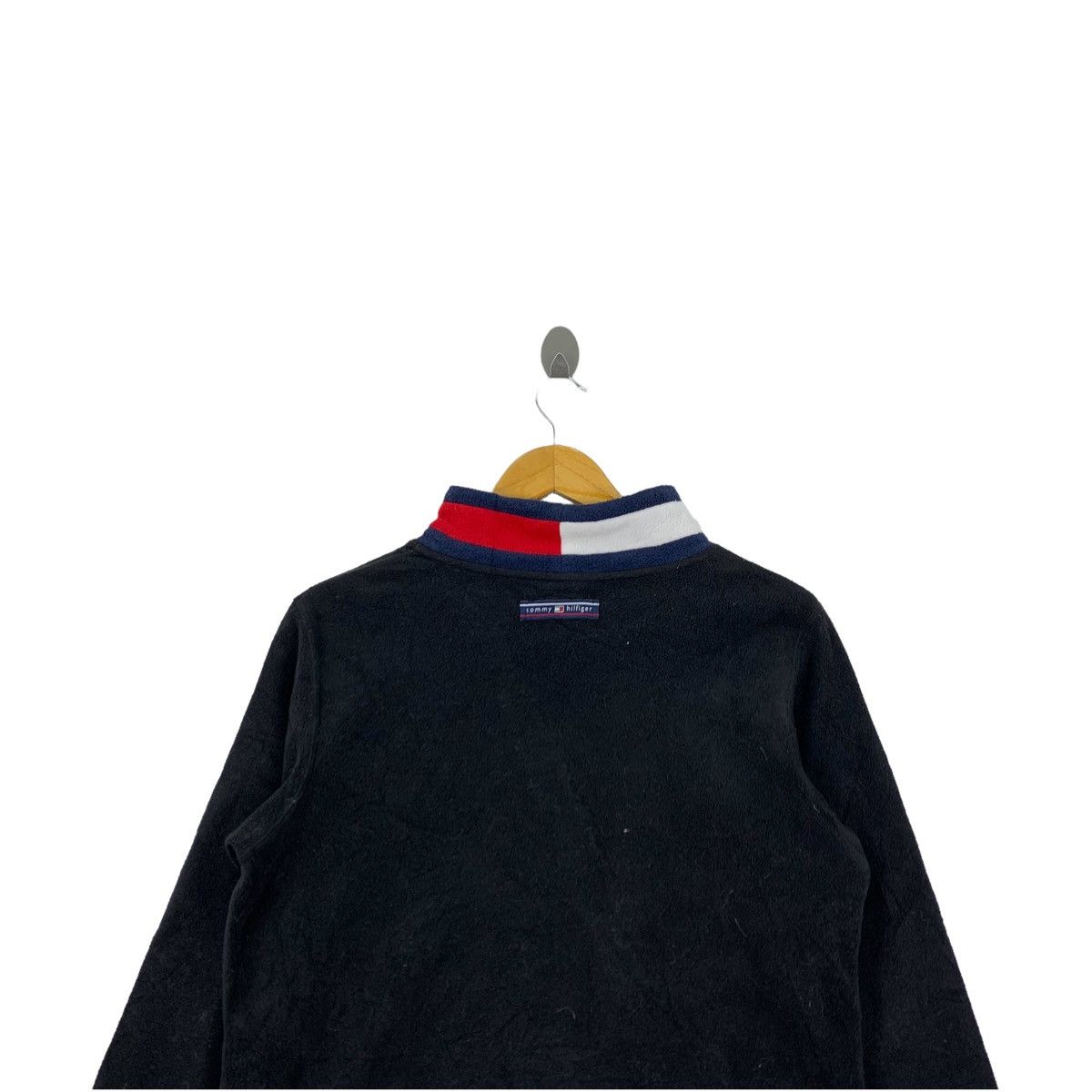 Tommy Hilfiger × Vintage Vintage TOMMY HILFIGER Fleece Turtle Neck Crop Top Long Size M / US 6-8 / IT 42-44 - 4 Thumbnail