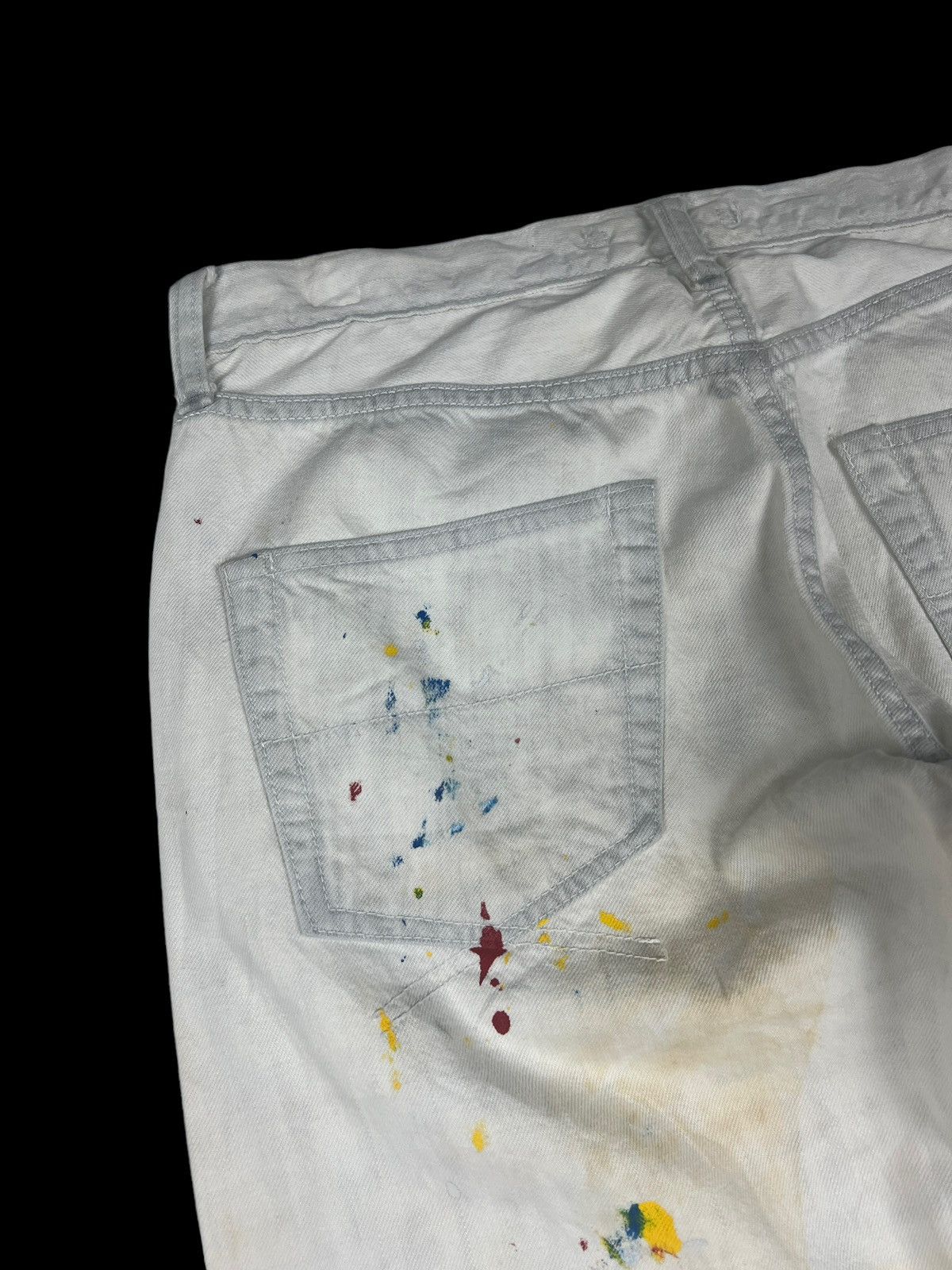 Maison MIHARA YASUHIRO Sample Miharayasuhiro Paint Splatter Denim Size US 32 / EU 48 - 15 Thumbnail