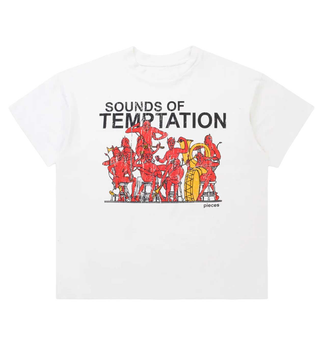 Other Pieces Temptations Tee Off White Size US S / EU 44-46 / 1 - 1 Thumbnail