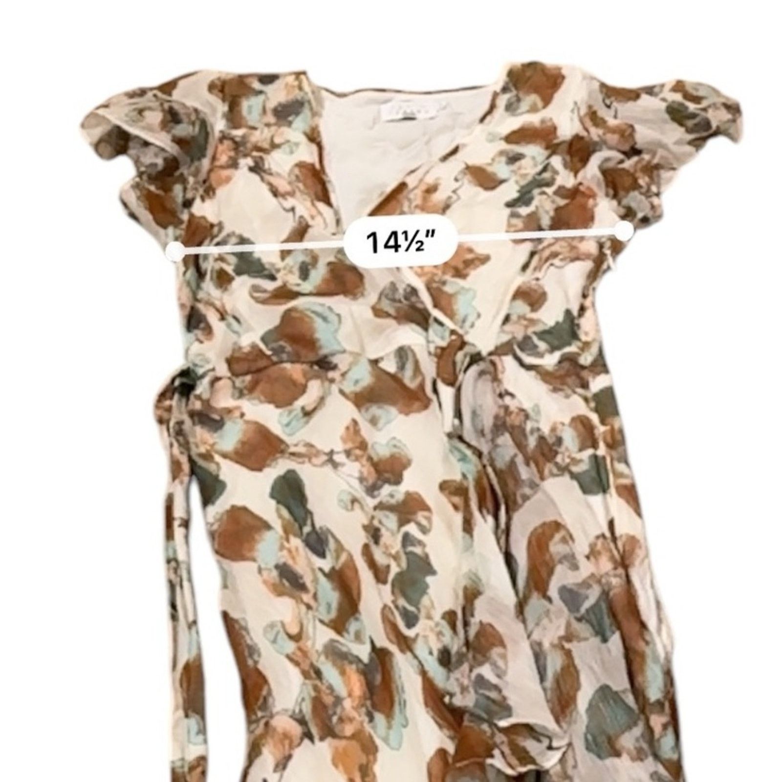 Tanya Taylor RTR Tanya Taylor Blaire Silk Floral Print Midi Wrap Dress 0 Size XS / US 0-2 / IT 36-38 - 11 Thumbnail