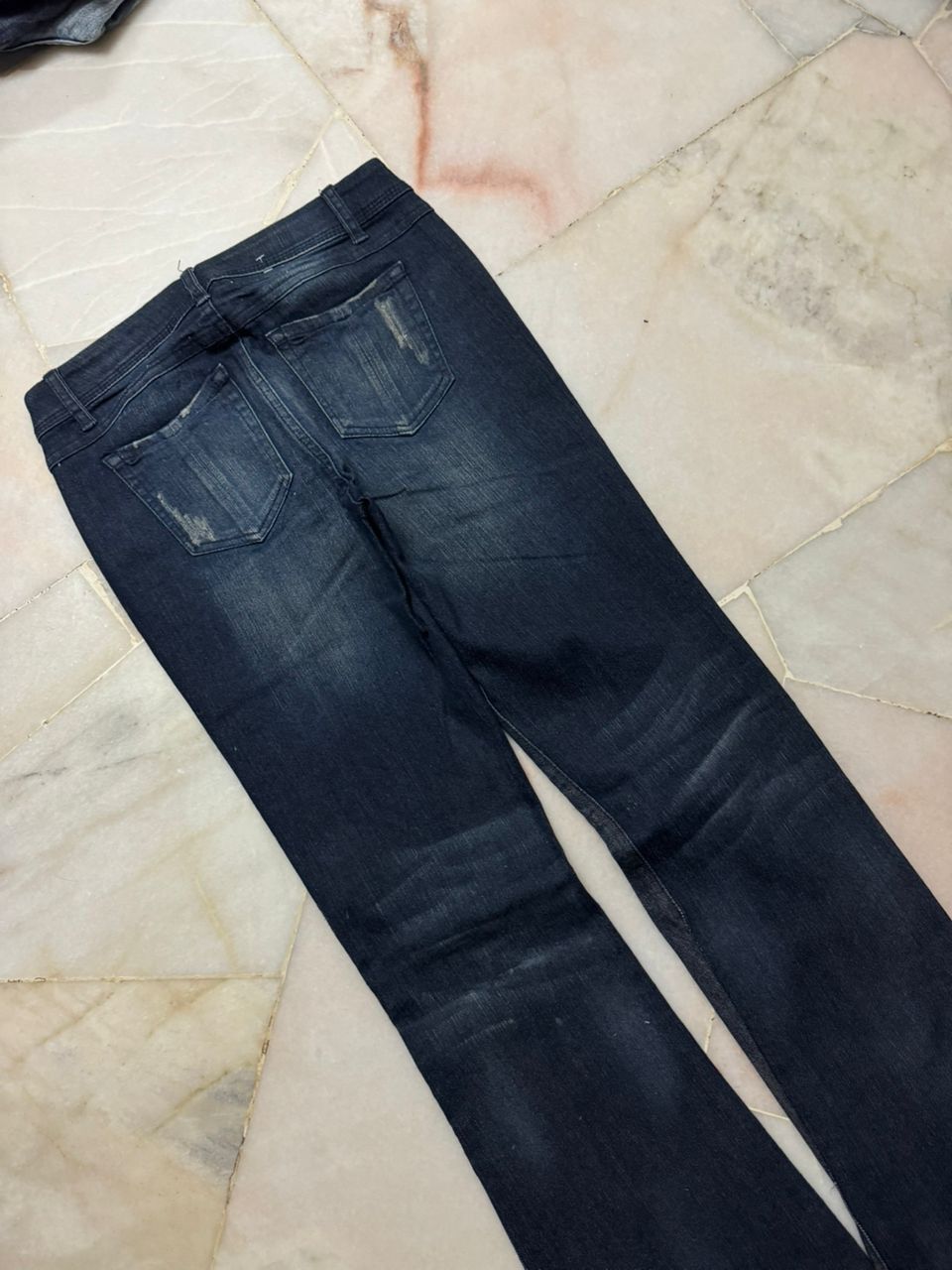 Tornado Mart VINTAGE 2000s REUNION REWASH DISTRESSED RIPPED BELL BOTTOM Size US 27 - 18 Thumbnail
