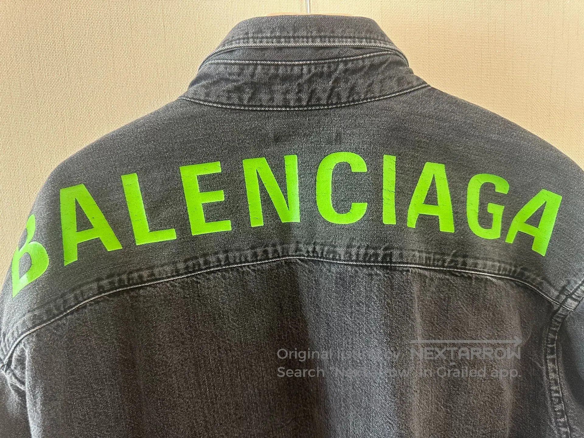 Balenciaga Balenciaga Distressed Denim Shirt Jacket. Size US M / EU 48-50 / 2 - 4 Thumbnail