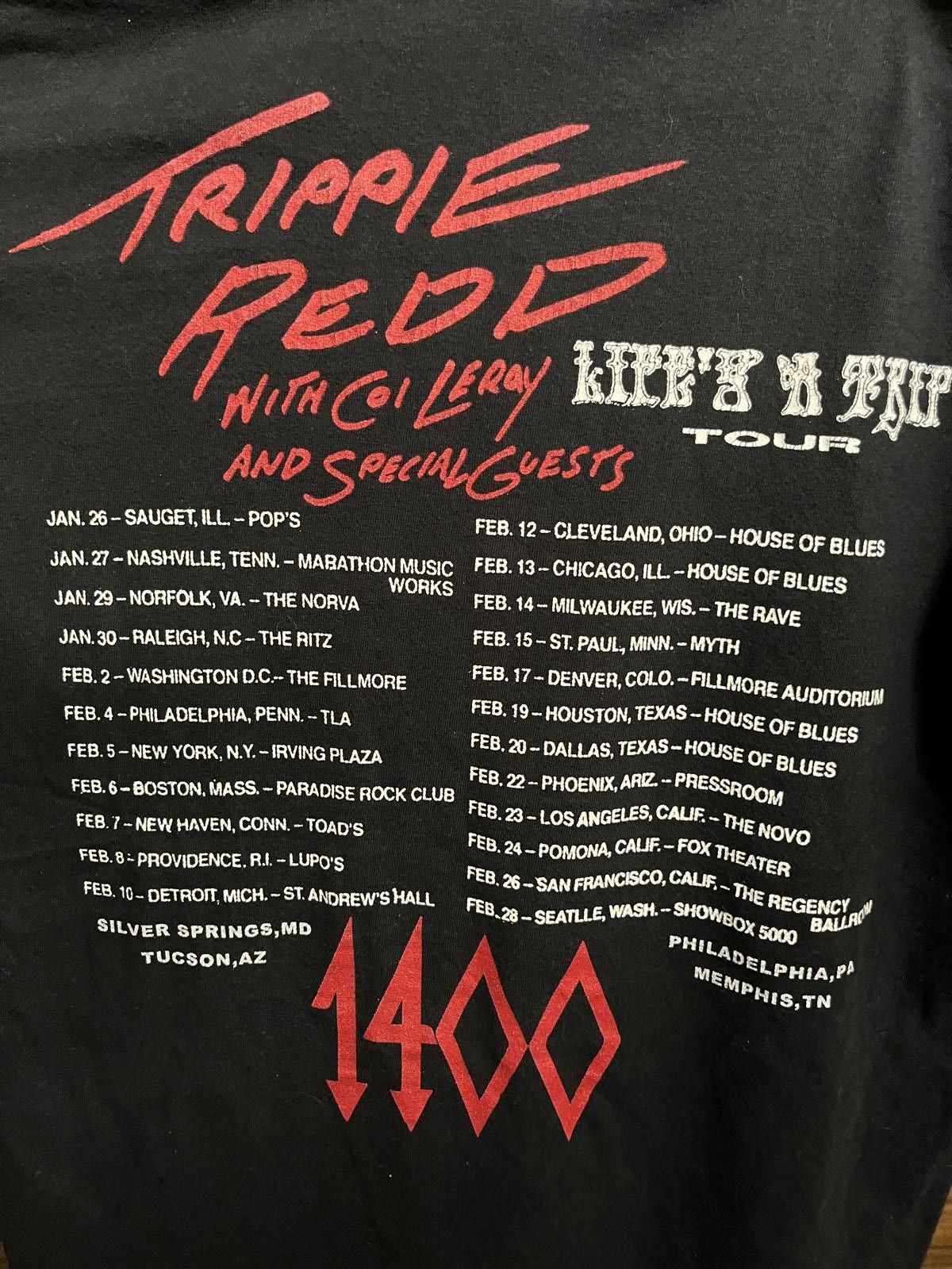Designer Trippie Redd T-shirt Life's a Trip Tour Shirt Concert - M Size US M / EU 48-50 / 2 - 5 Thumbnail