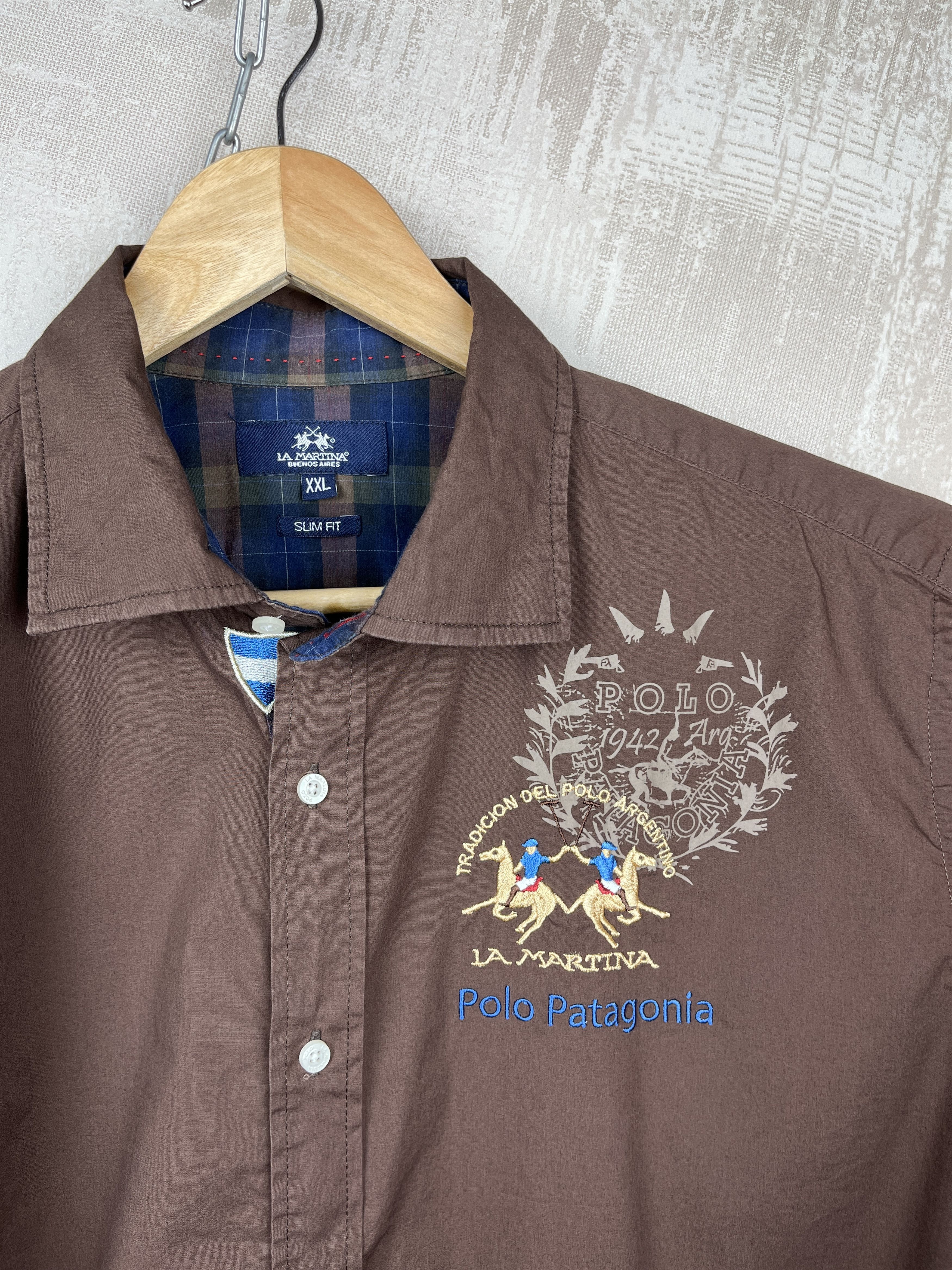 La Martina La Martina Patagonia Polo Long Sleeve Shirt Size US XXL / EU 58 / 5 - 4 Thumbnail