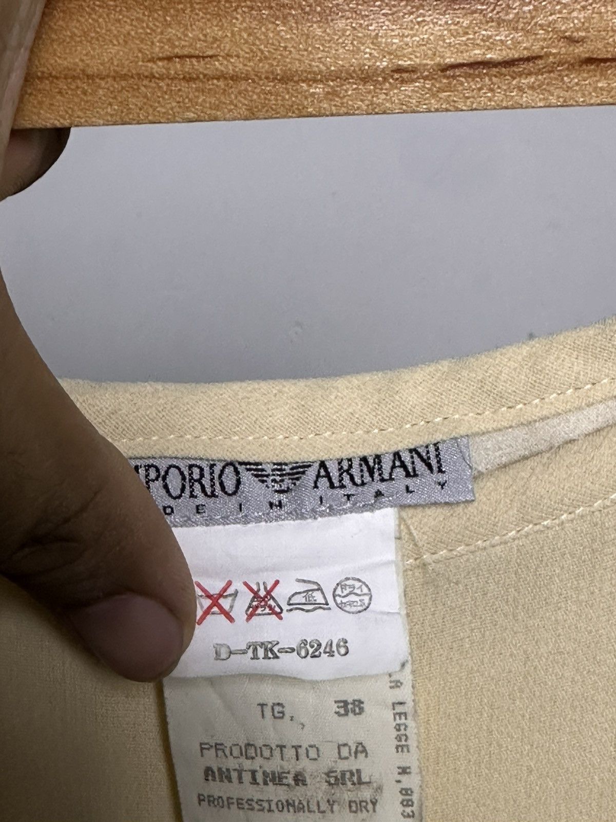 Emporio Armani 80’s Emporio Armani Rayon Wide Leg Pants Size 26" / US 2 / IT 38 - 7 Thumbnail