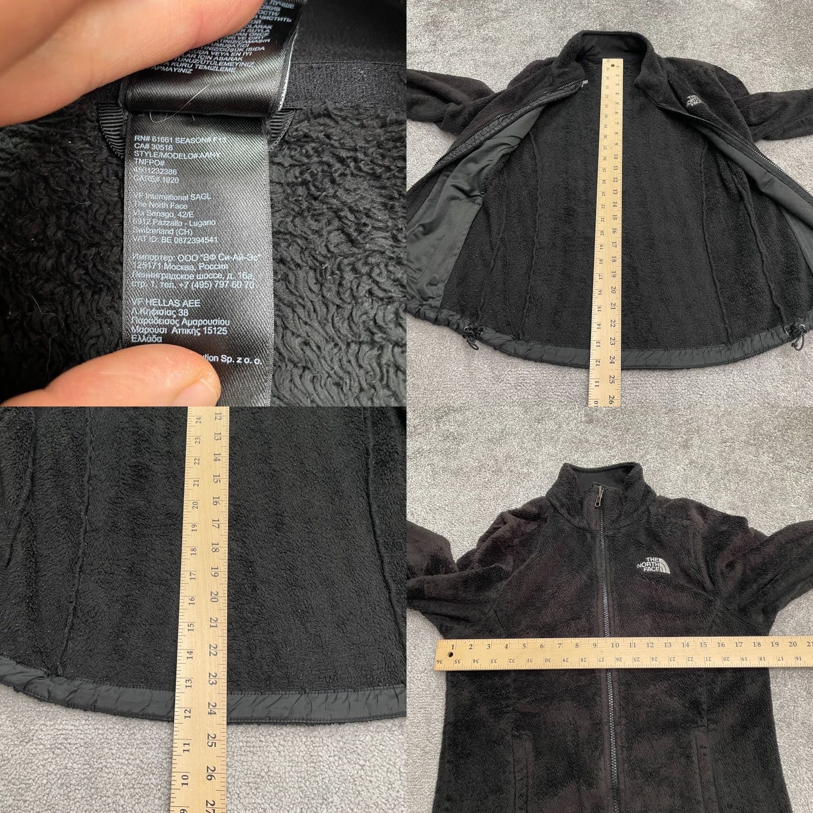 The North Face The North Face Womens Small Jacket Black Osito Fleece Full Zip Pocket Outdoor Size S / US 4 / IT 40 - 9 Thumbnail