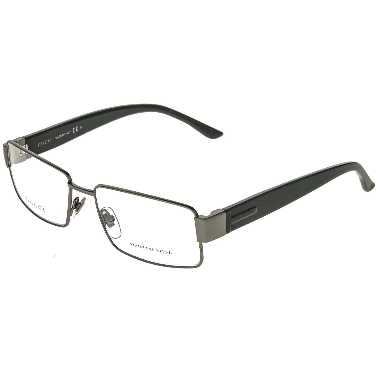 Gucci GUCCI GG2217S 2217 AUTHENTIC Grey Rectangle Frame Eyeglass Size ONE SIZE - 6 Thumbnail