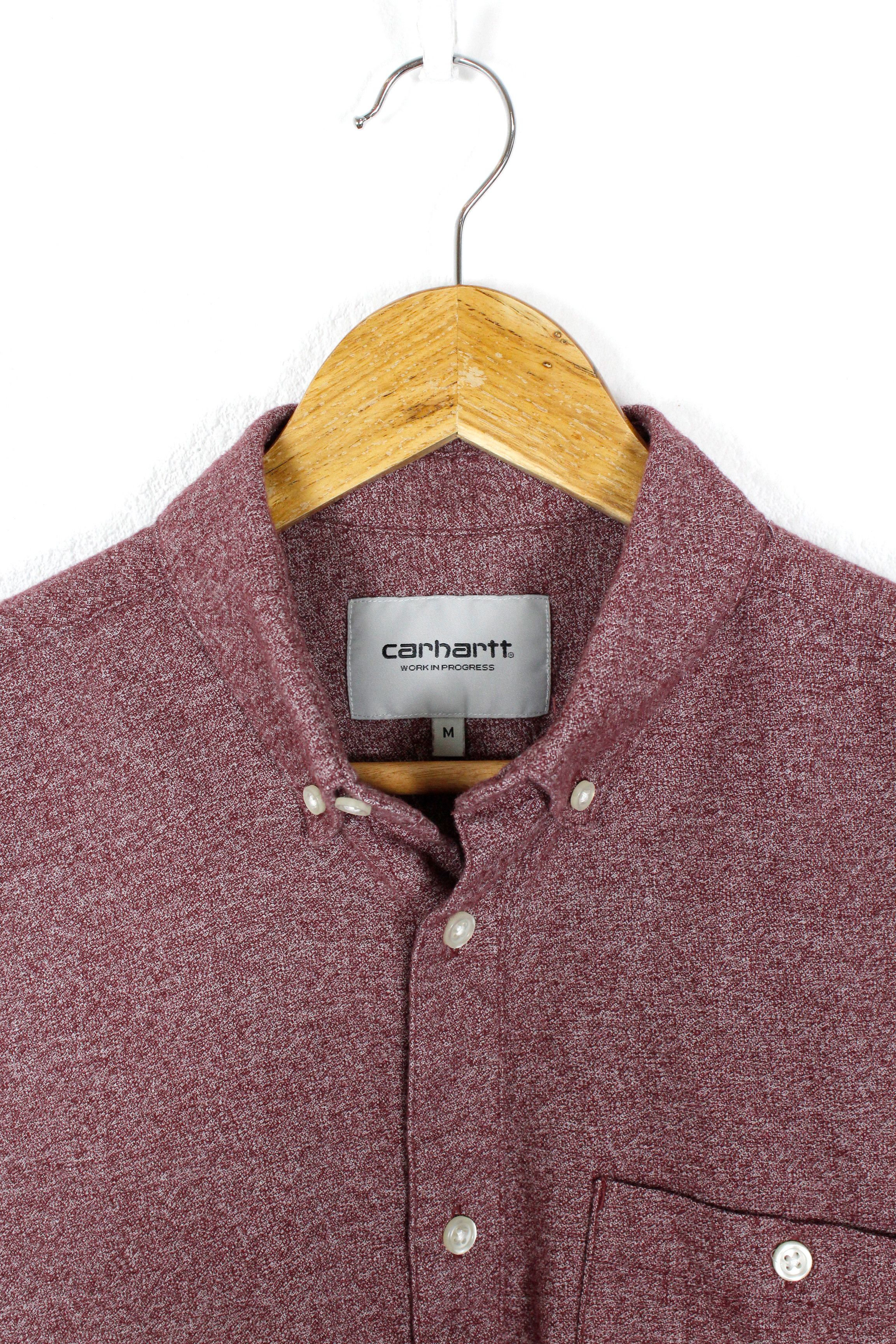 Carhartt × Carhartt Wip × Flannel Carhartt Wip Corey Red Gray Flannel Oxford Shirt Size US S / EU 44-46 / 1 - 3 Thumbnail