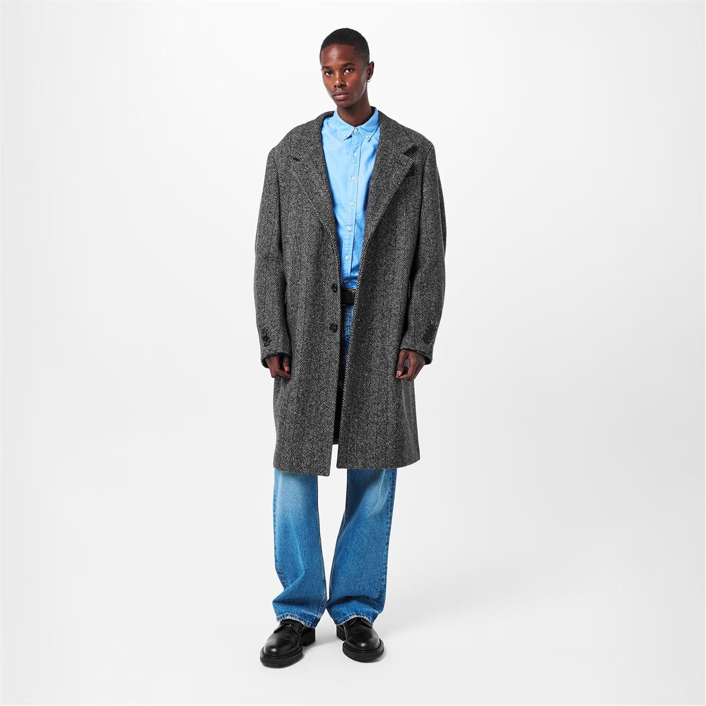 Givenchy o1g2r1mq0426 Wool-Mix Tailored Overcoat in Grey Size US M / EU 48-50 / 2 - 6 Thumbnail