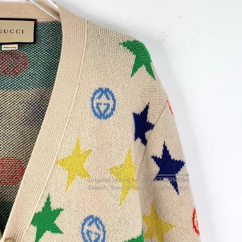 Gucci Gucci Multi-colour five-pointed star double G inlaid wool Size M / US 6-8 / IT 42-44 - 3 Thumbnail