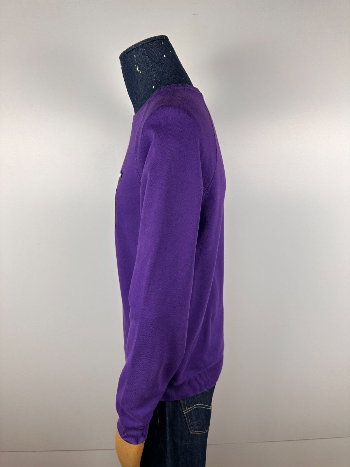 Versace Versace Jeans Mens Sweatshirt Big Logo Purple Size S Size US S / EU 44-46 / 1 - 4 Thumbnail