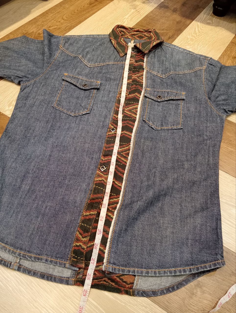 Japanese Brand ACOUSTIC JAPAN BLUE DENIM SHIRT Size US S / EU 44-46 / 1 - 12 Thumbnail