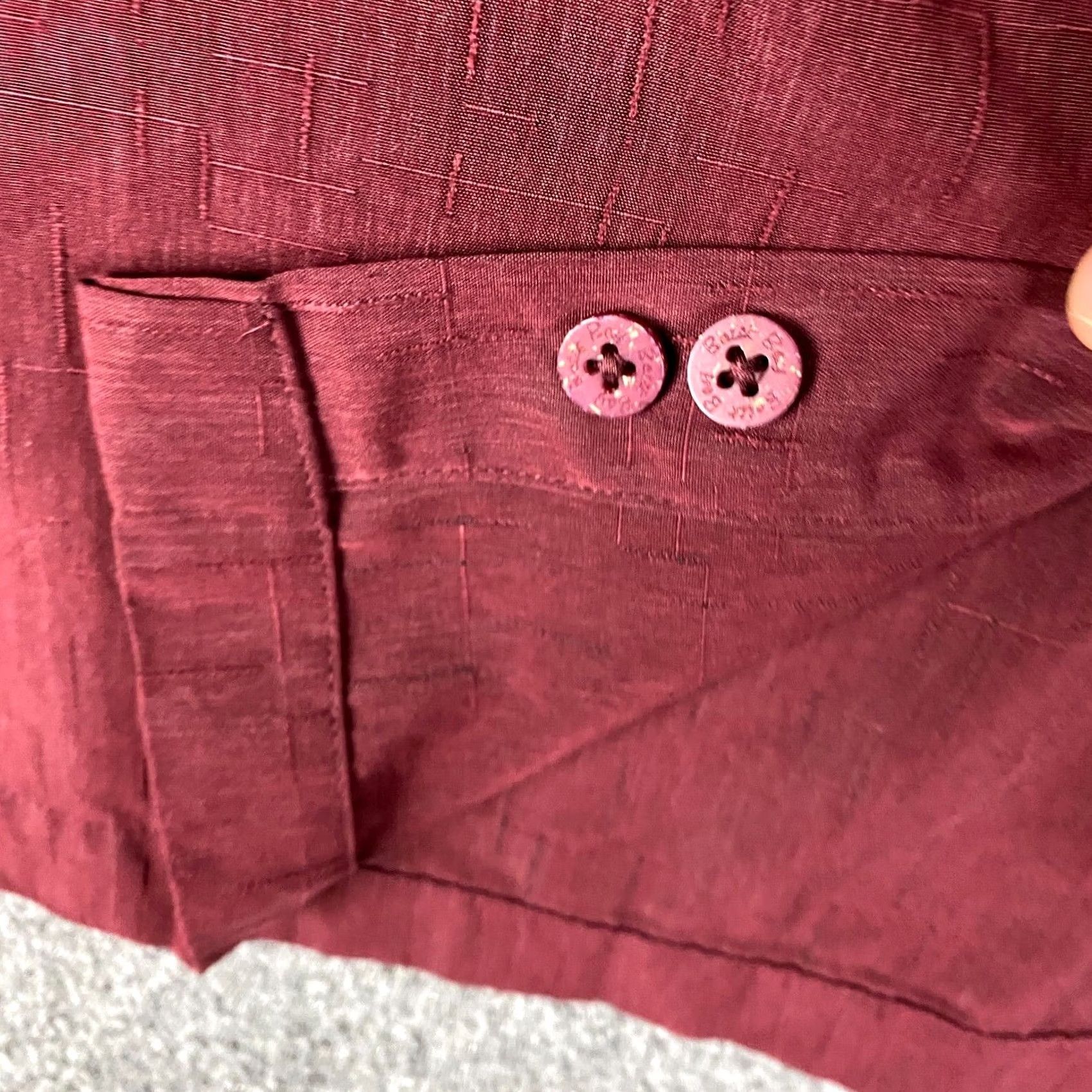 Vintage Batck Bay Button-Up Shirt Men Short Sleeve Red M 100% Polyester Button Closure Collared Casual Shirt, Regular Fit, Vintage No Size US M / EU 48-50 / 2 - 6 Thumbnail