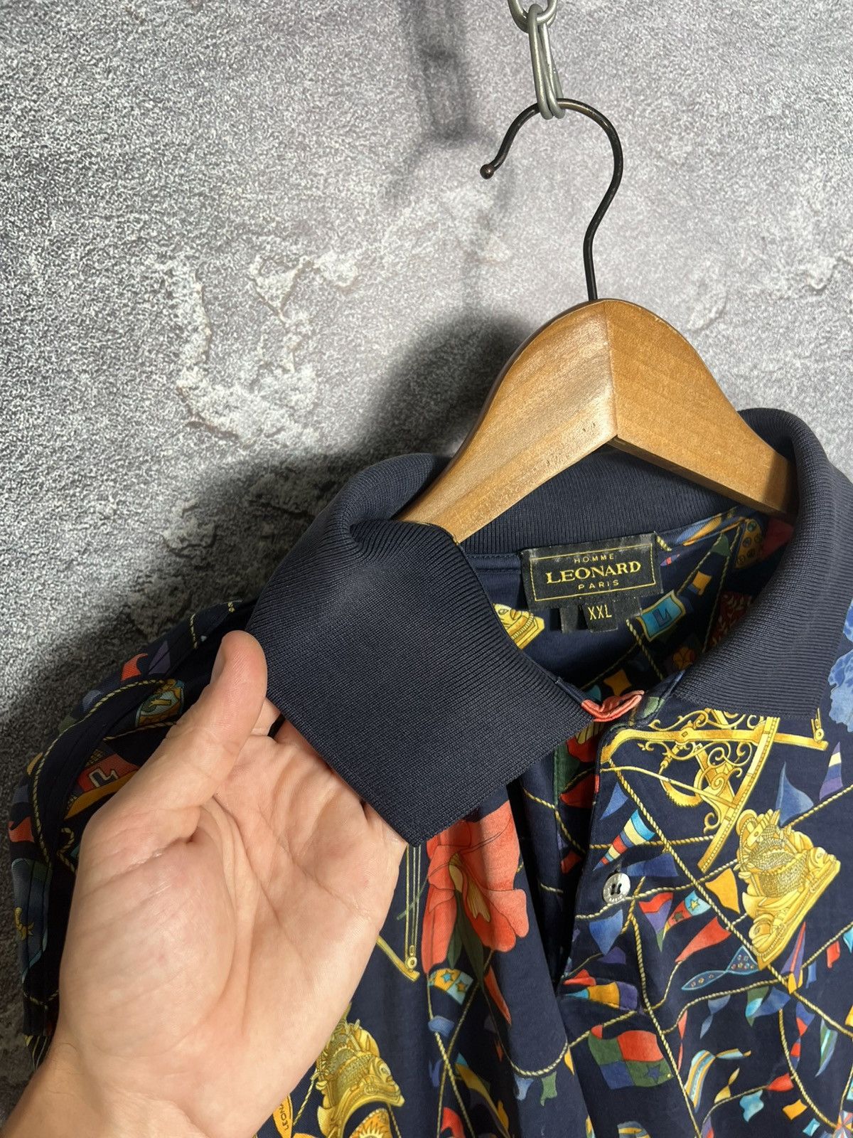 Leonard Paris Vintage Lonard Paris All Over Floral Print Polo Size Xxl Size US XXL / EU 58 / 5 - 17 Thumbnail