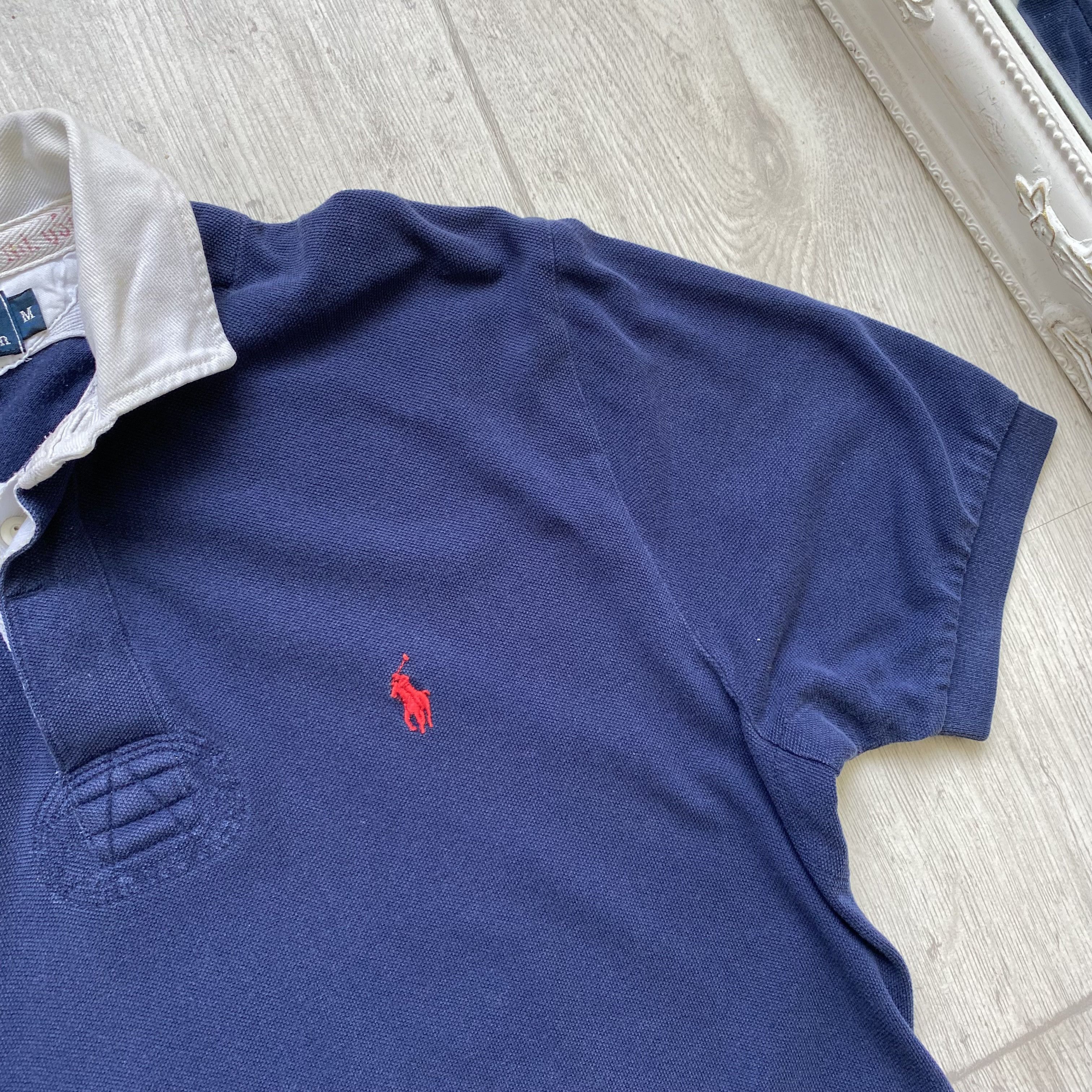 Polo Ralph Lauren Vintage 90s Polo Ralph Lauren Heavy polo tee Faded Size US M / EU 48-50 / 2 - 5 Thumbnail
