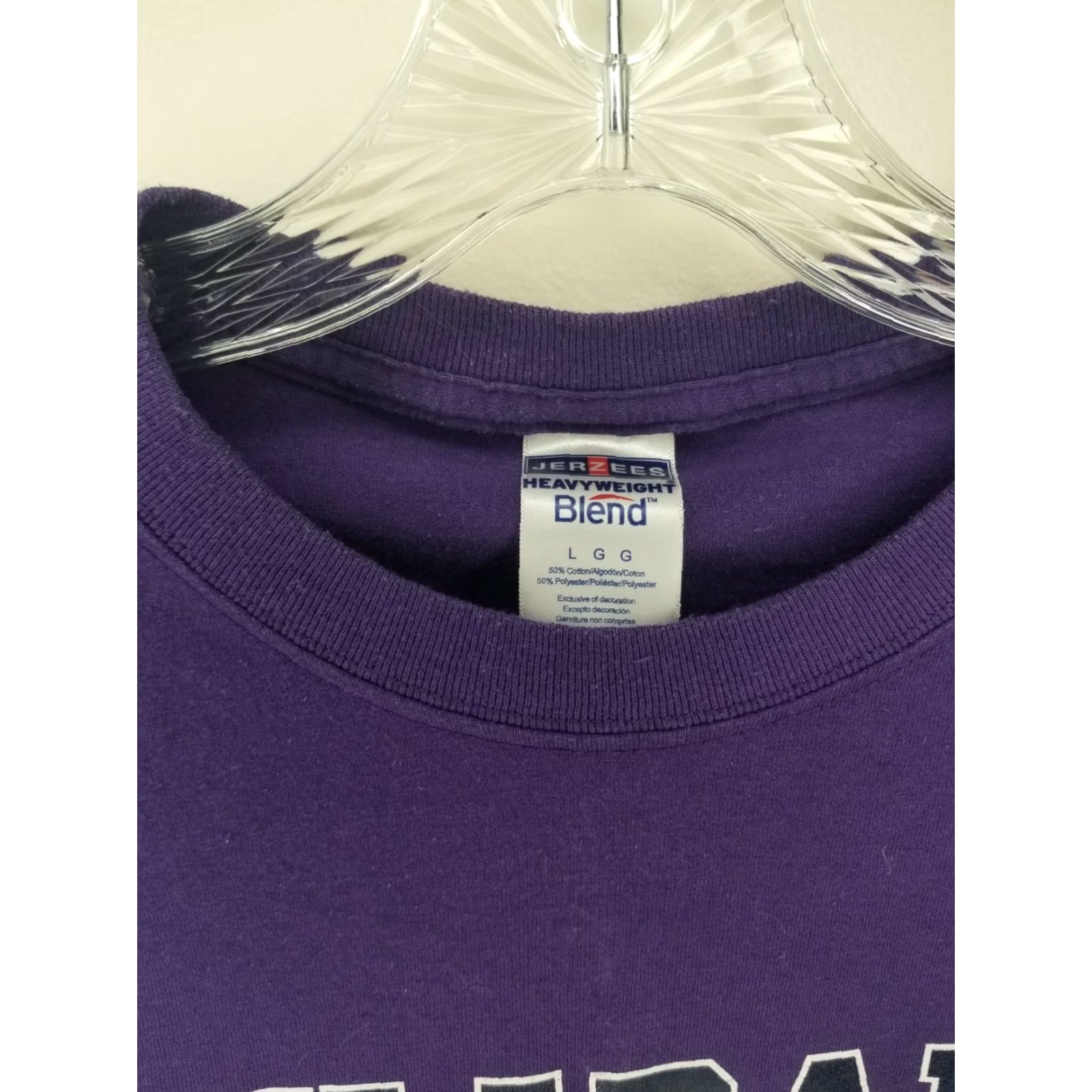 Jerzees BYU-Idaho Mom T-Shirt Purple Size Large Jerzees Shirt Women L Purple BYU-Idaho Mom Tee Size L / US 10 / IT 46 - 3 Thumbnail