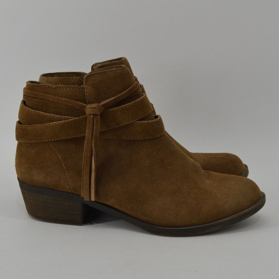 Other Kensie Glence Booties Sz 9 Leather Tassle Brown Suede Ankle Size US 9 / IT 39 - 3 Thumbnail