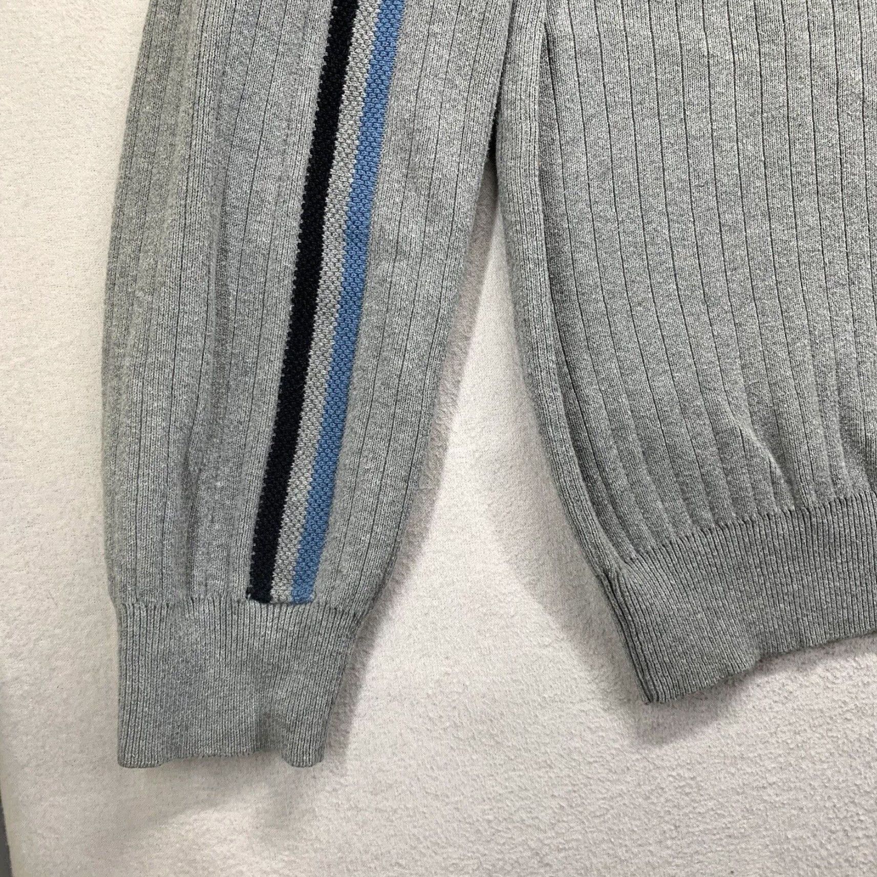 Route 66 VINTAGE Route 66 Sweater Mens Large Knit Jumper Casual 90s Sport Striped Sleeve Gray Size US L / EU 52-54 / 3 - 2 Thumbnail
