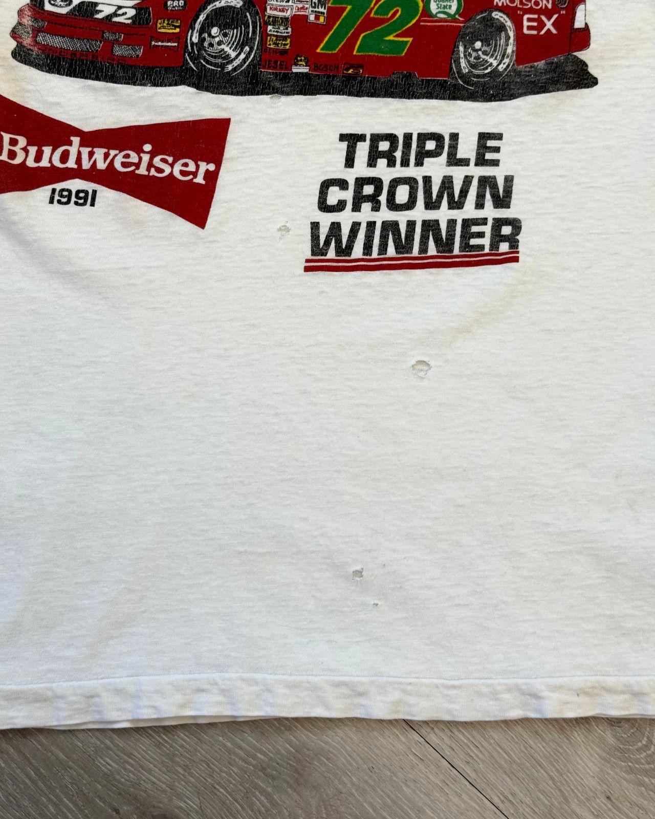 Vintage Rare Vintage 1991 Junior Hanley Triple Crown Winner T-Shirt Size US S / EU 44-46 / 1 - 8 Thumbnail