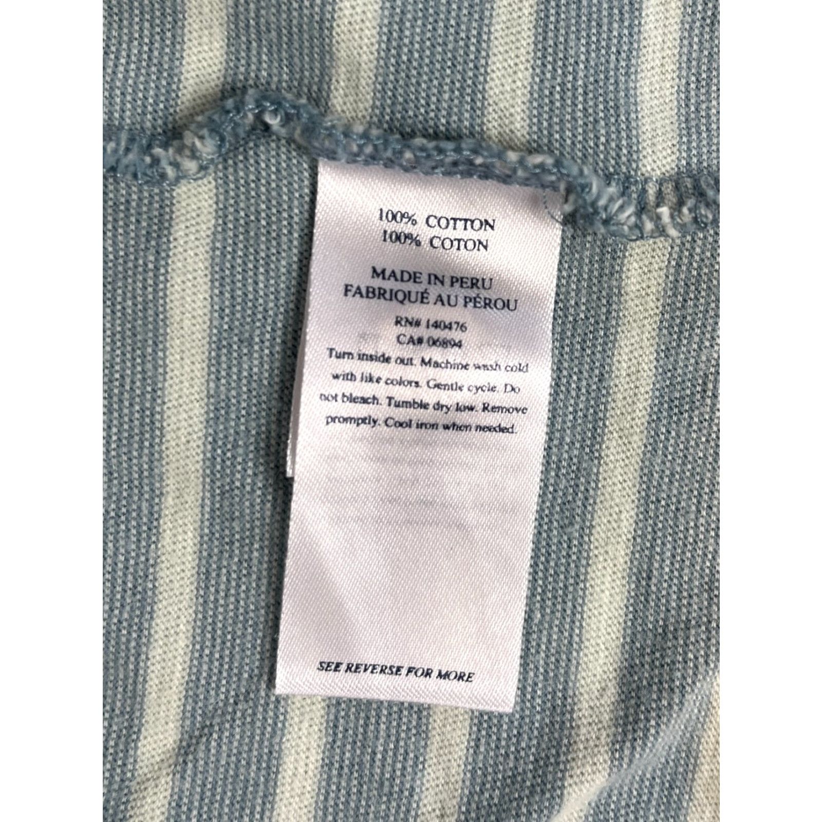 Faherty Faherty Isle Polo Shirt Striped XL Men’s Blue 100% Cotton Shirt Polo (Vintage) Mens Size US XL / EU 56 / 4 - 6 Thumbnail