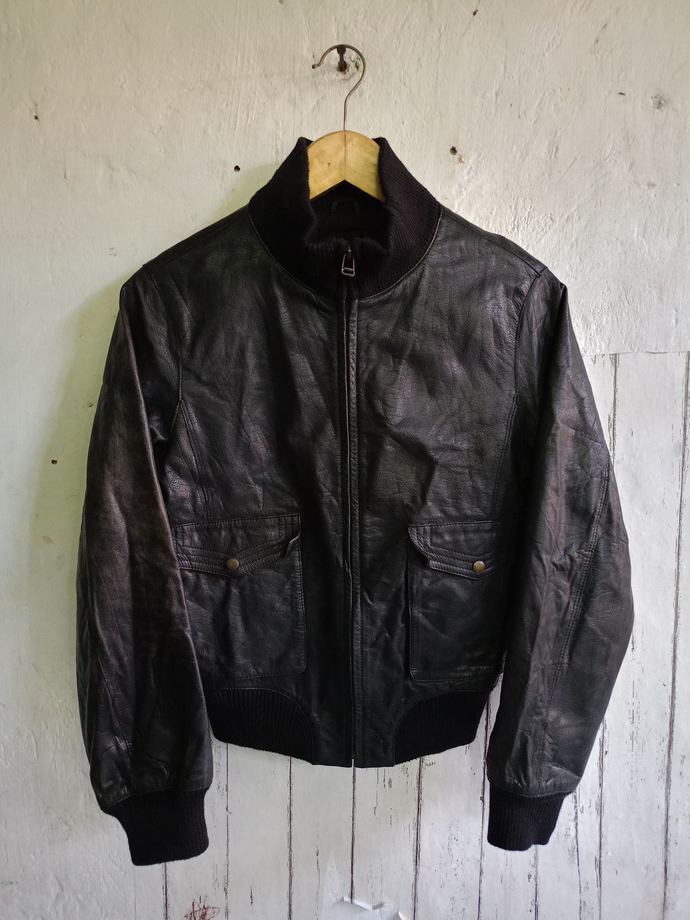 Beams Plus Ray Beams Leather Bomber jacket Size US S / EU 44-46 / 1 - 1 Thumbnail