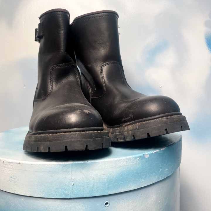 SKECHERS 90s/Y2K Leather Pull-On Boot Size US 12 / EU 45 - 2 Thumbnail