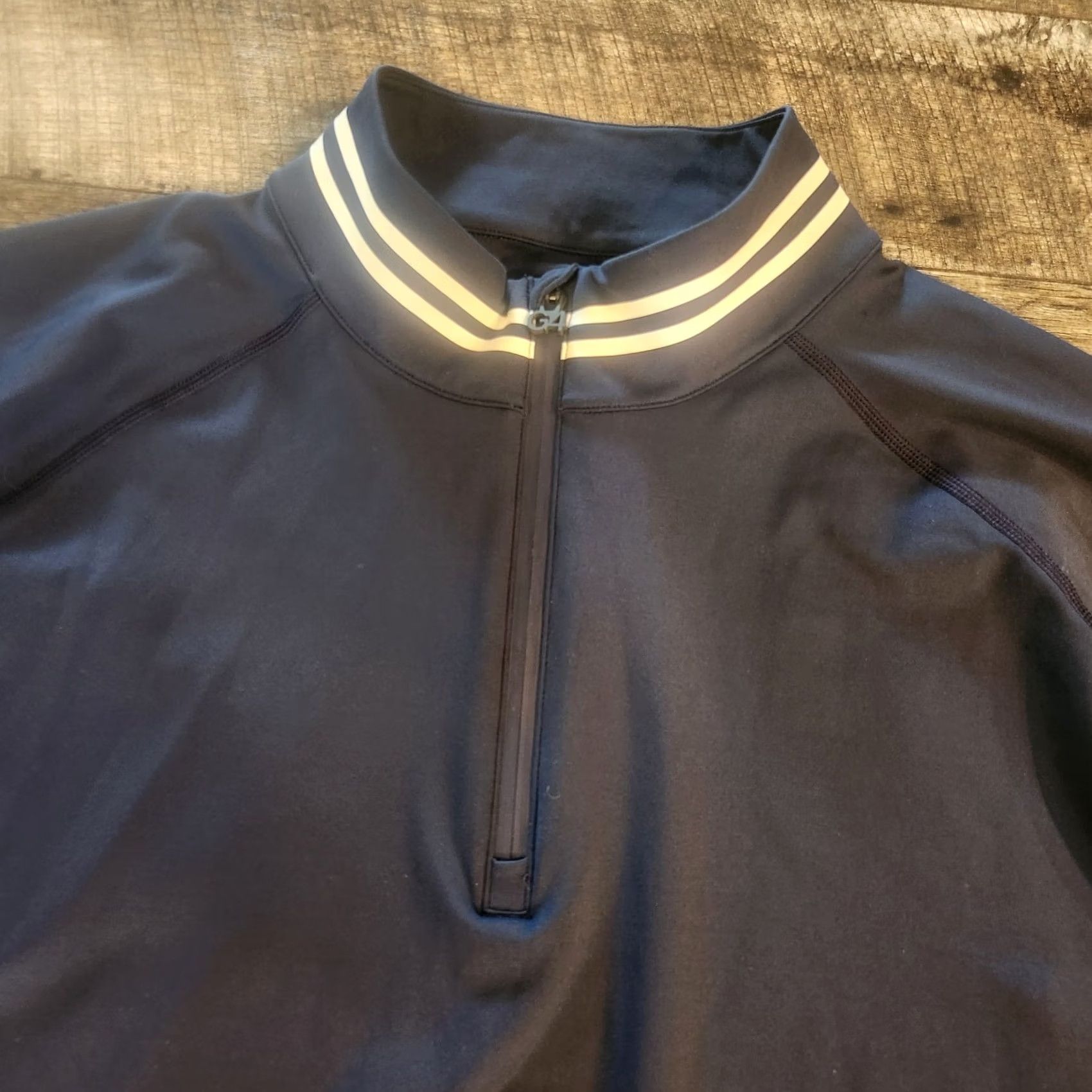 G/FORE G/FORE 1/4 Zip Pullover Mens 2XL Navy Blue Performance Stretch Long Sleeve Mock Neck Embroidered Logo Golf Activewear Size US XXL / EU 58 / 5 - 5 Thumbnail