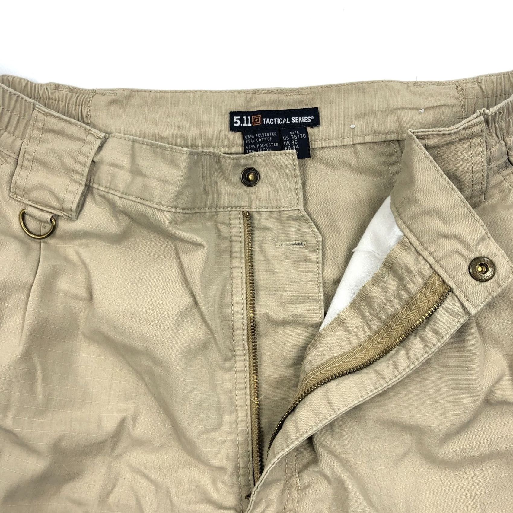 Vintage 5.11 Tactical Series Men's Cargo Pants Khaki Tan Ripstop Outdoor Size 36x28 Size US 36 / EU 52 - 5 Thumbnail